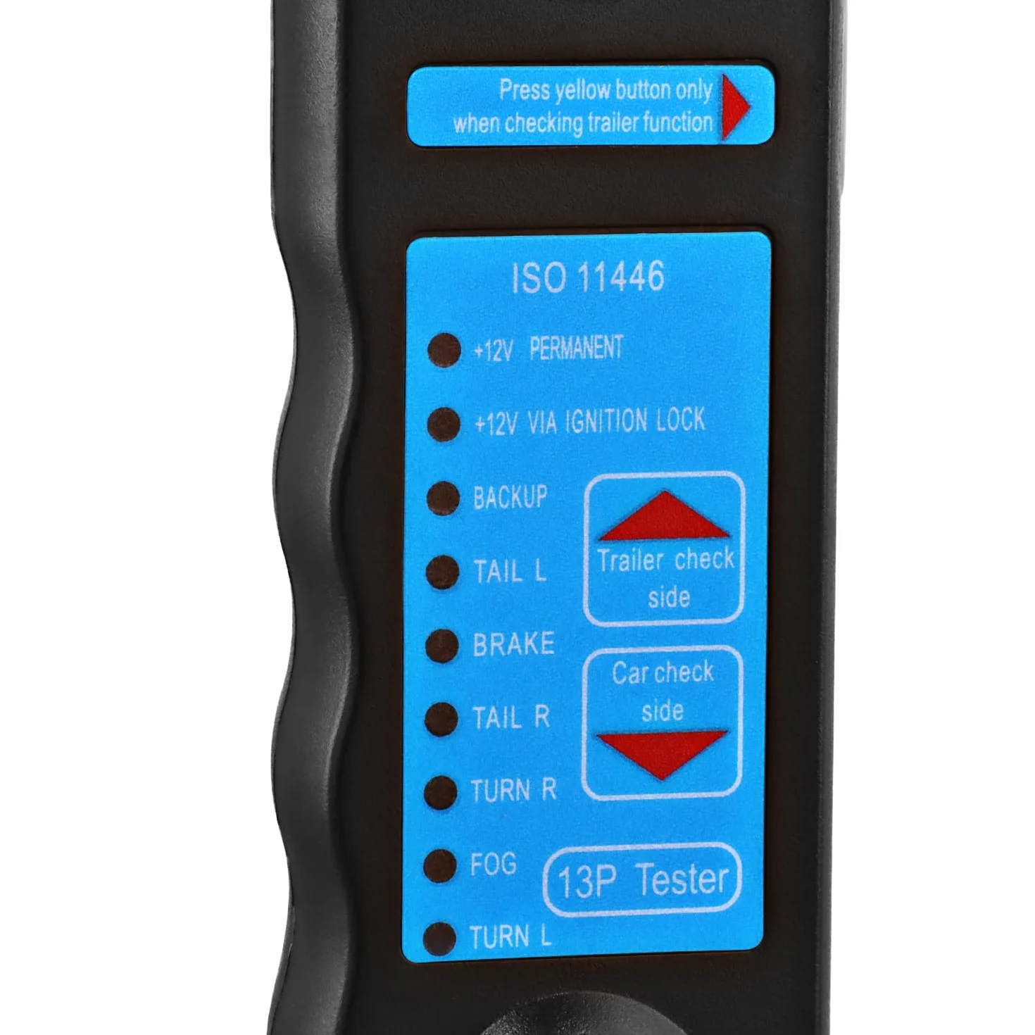 QWORK® 13-pinowy tester wtyczek i gniazd do diagnostyki okablowania 12 V – niezawodne narzędzie do sprawdzania obwodu samochodowego, przyczep kempingowych i kamperów