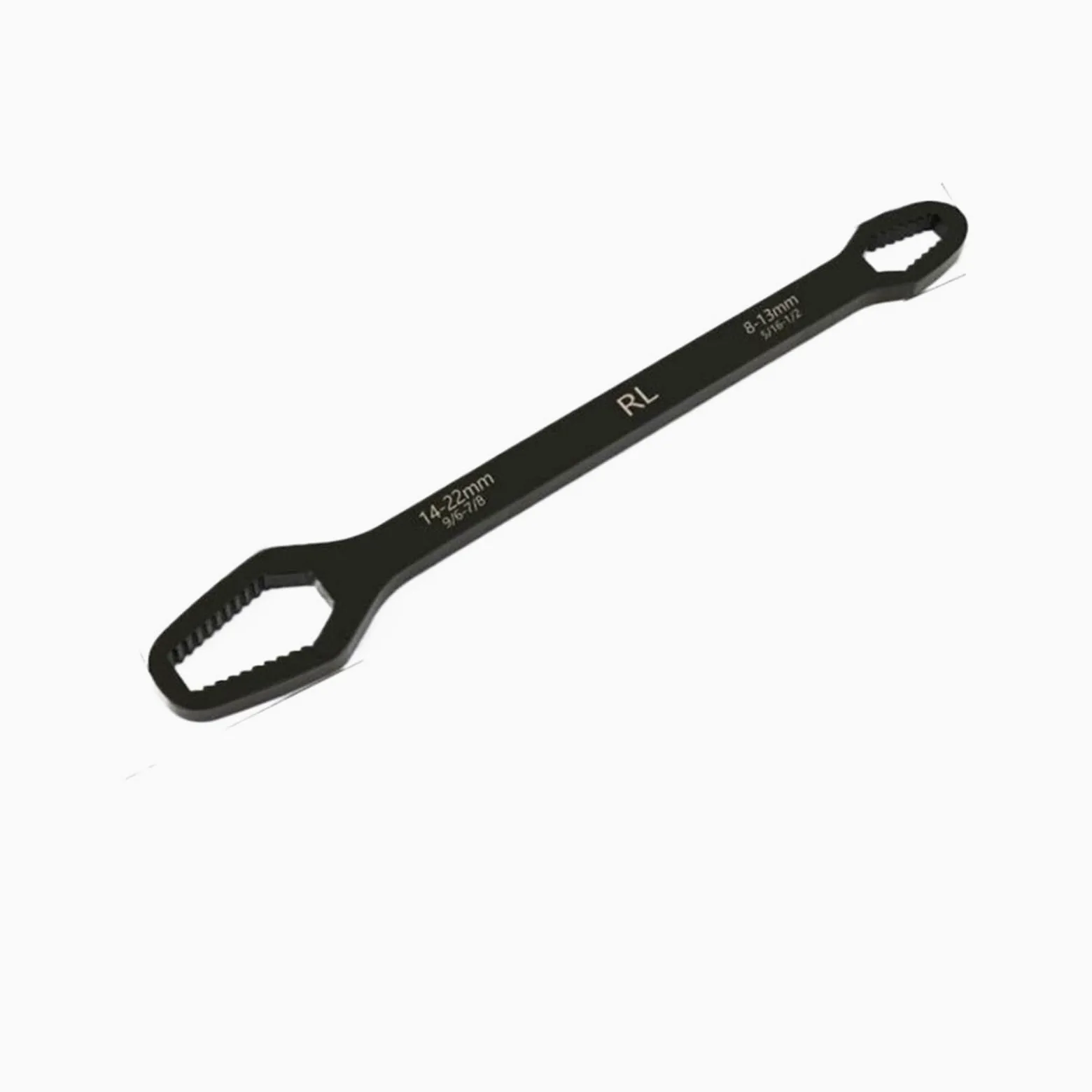 Wielofunkcyjny klucz Torx 8-20 mm, uniwersalny samozaciskowy klucz nasadowy z grzechotką 5/16-7/8 cala, klucz wąski (czarny 1 szt.)