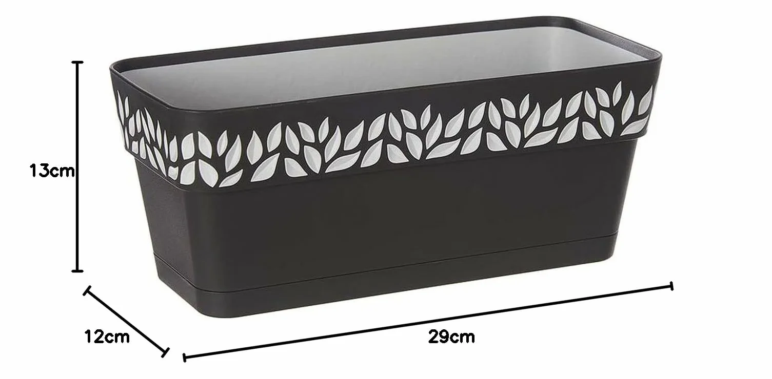 Stefanplast Skrzynka na kwiaty Opera Cloe 30 cm szara