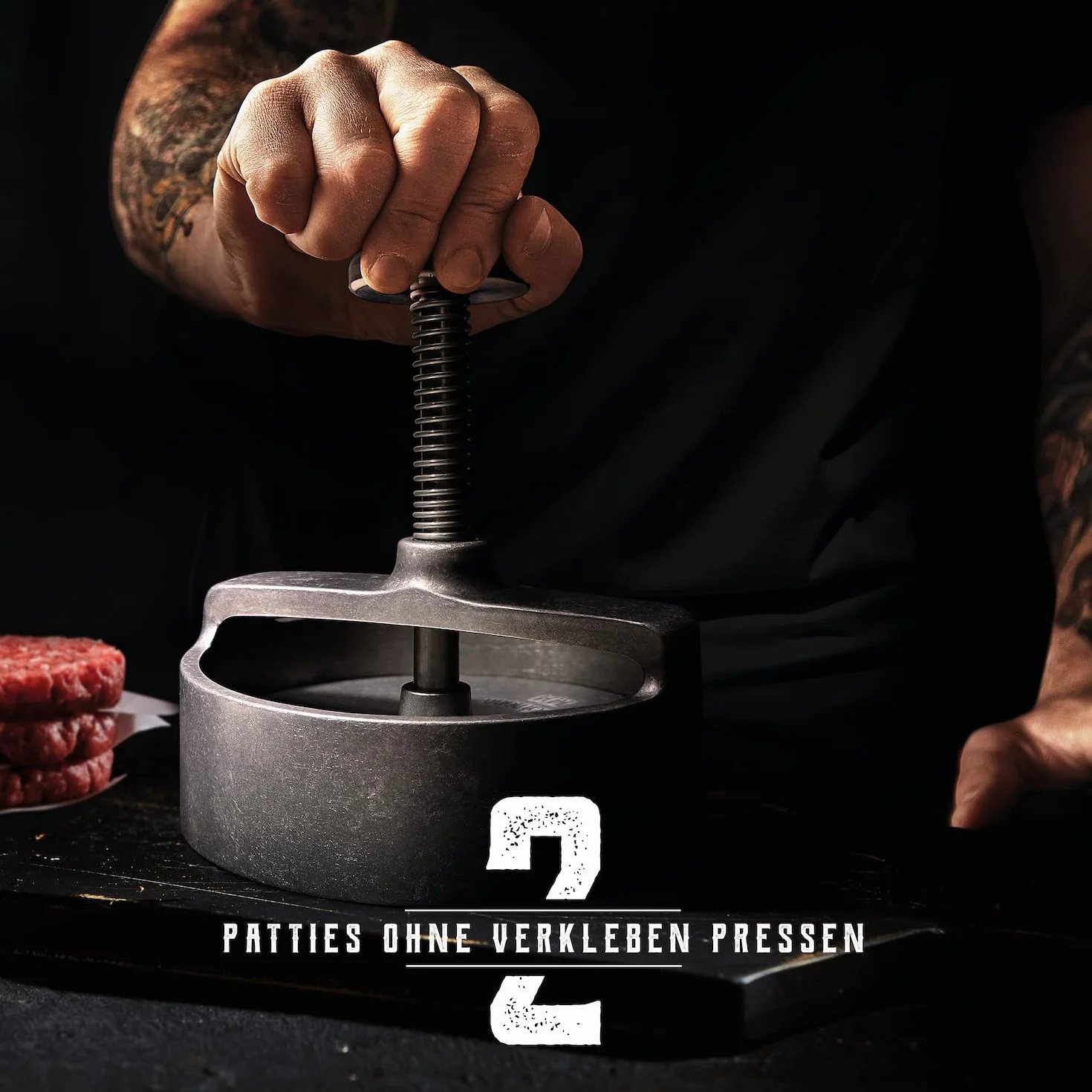 Burger Press XL 4,9 cala powłoka nieprzywierająca Hamburger Patty Maker