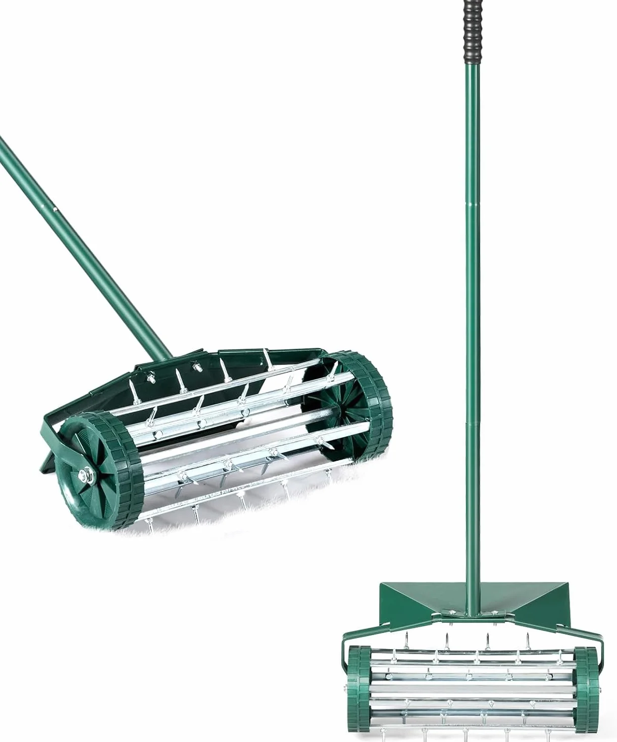 Costway Ręczny wertykulator do trawnika z gwoździami 3 cm