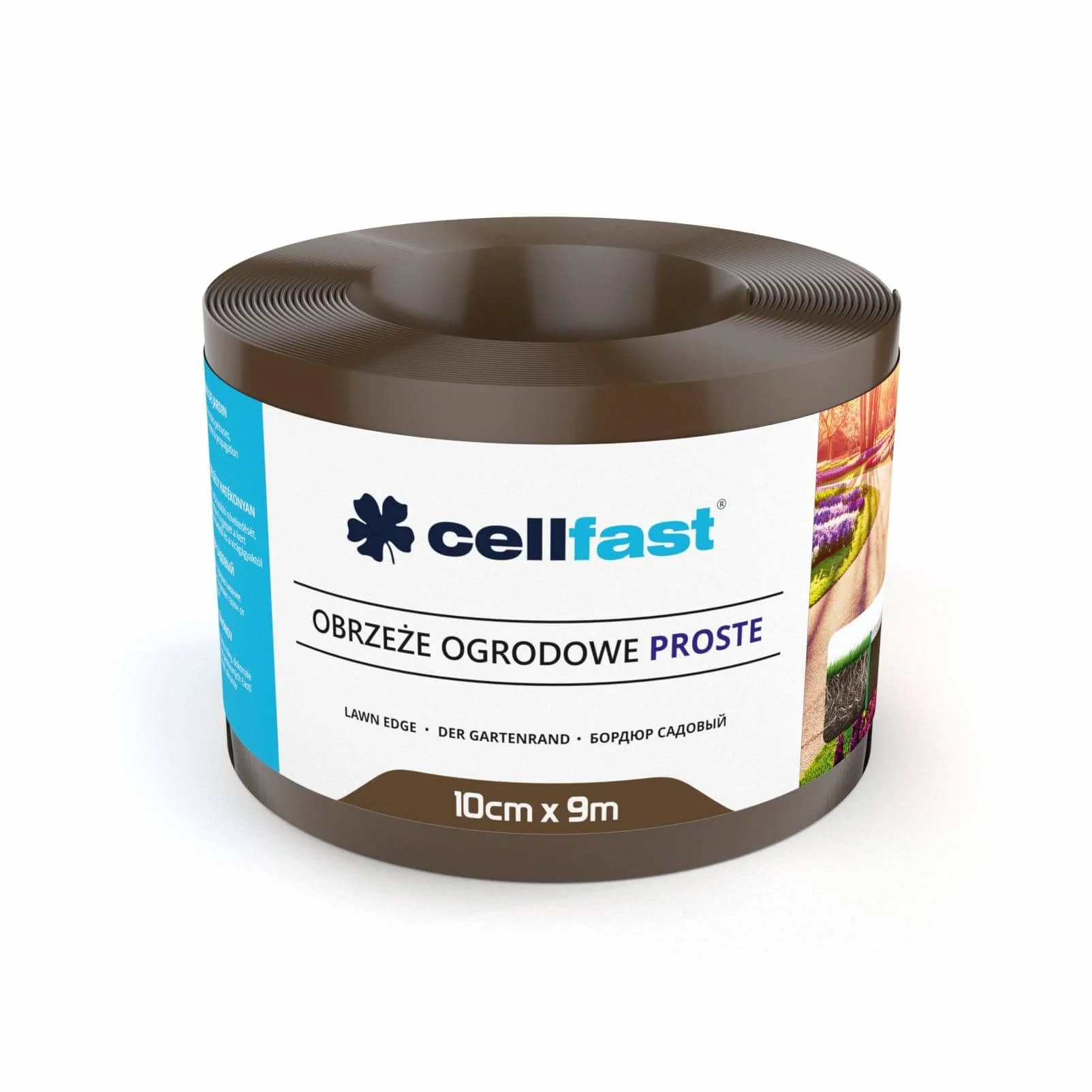 Cellfast Obrzeże Trawnika Ogrodowe Wodoodporne Elastyczne 20 cm x 9,0 m Brązowe