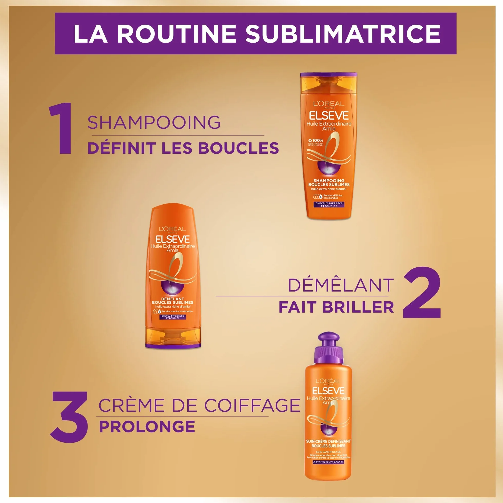 L'Oréal Paris Elseve Huile Extraordinaire Soin-Crème Definissant Cheveux Bouclés 200 ml
