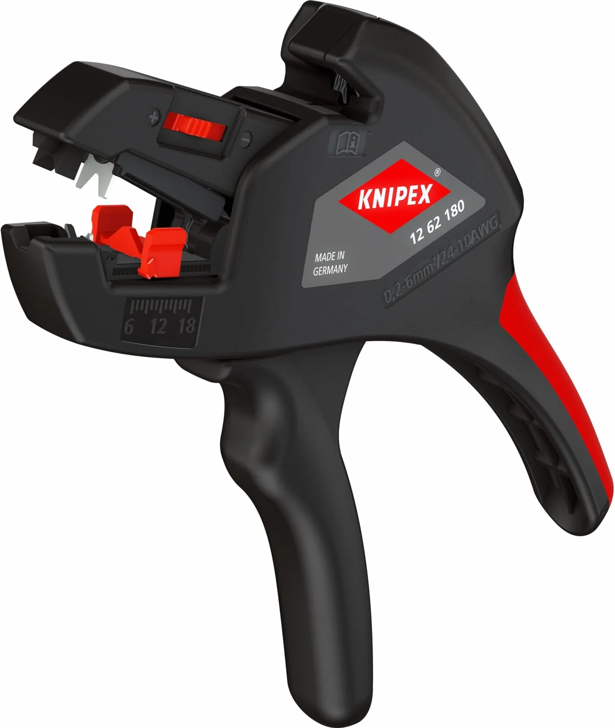 KNIPEX Tools 1262180 szczypce do ściągania izolacji, automatyczne, 10-24 AWG