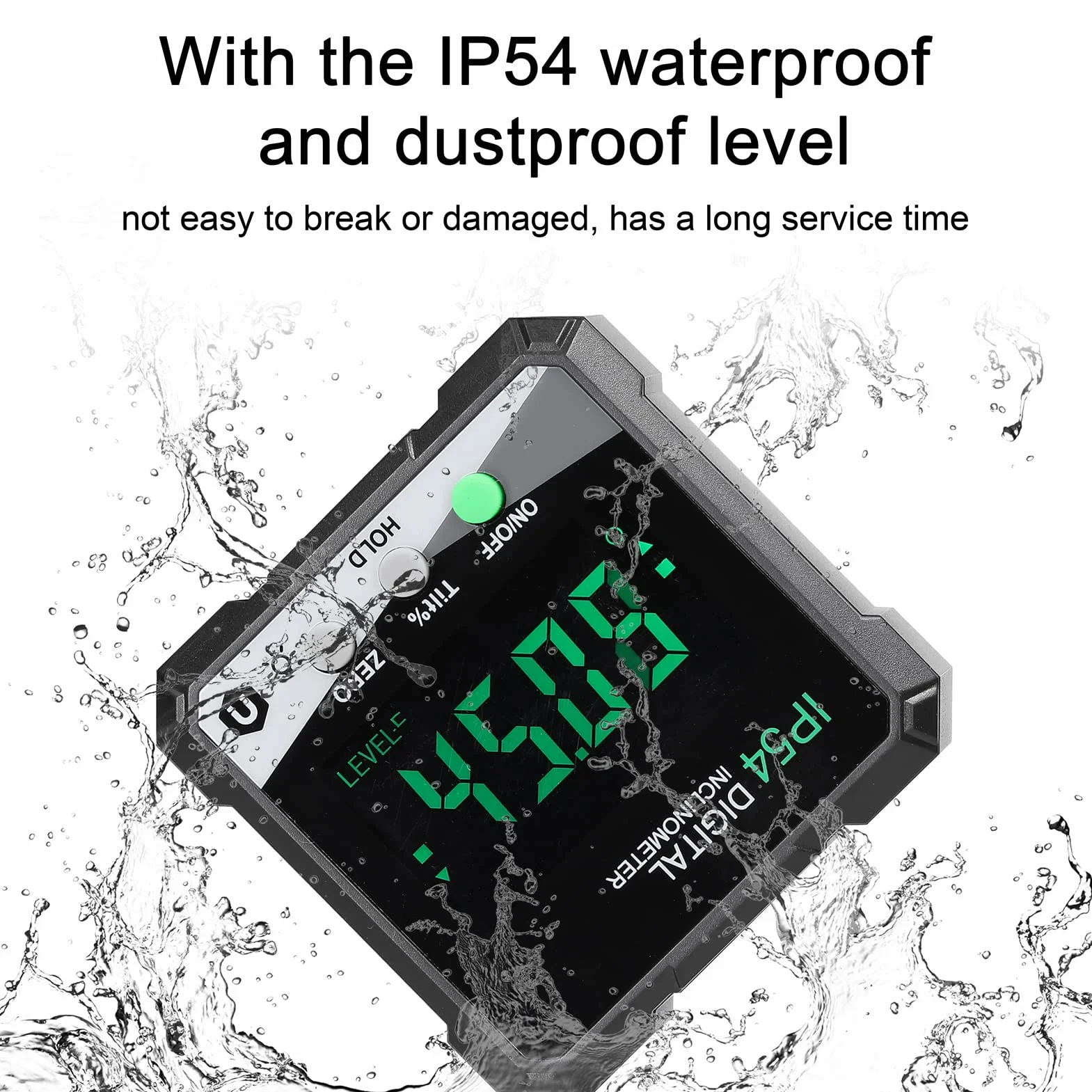 IP54 4 * 90° przenośny cyfrowy inklinometr podświetlenie LCD cyfrowy kątomierz miernik nachylenia cyfrowy linijka kątowa jednostronny ics wielofunkcyjny kątomierz absolutny względny tryb Mesuring