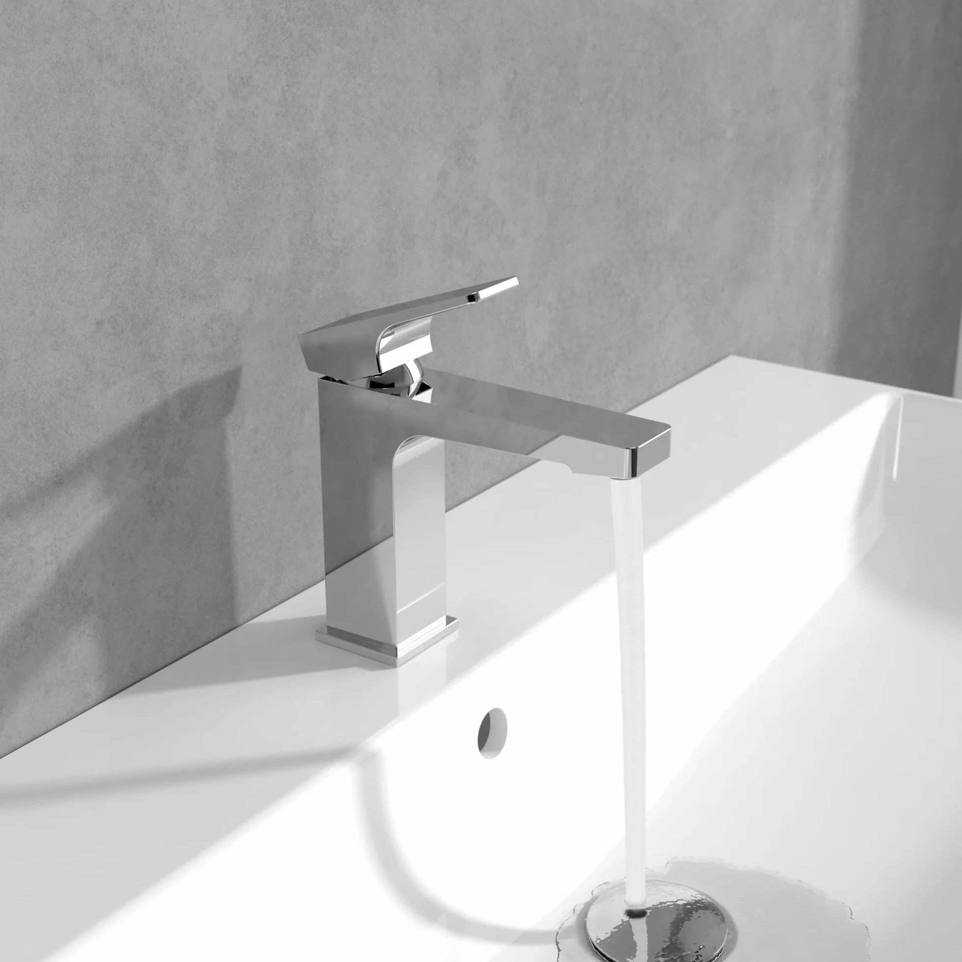 VILLEROY AND BOCH Architectura Square bateria umywalkowa z chromowanym zamkiem