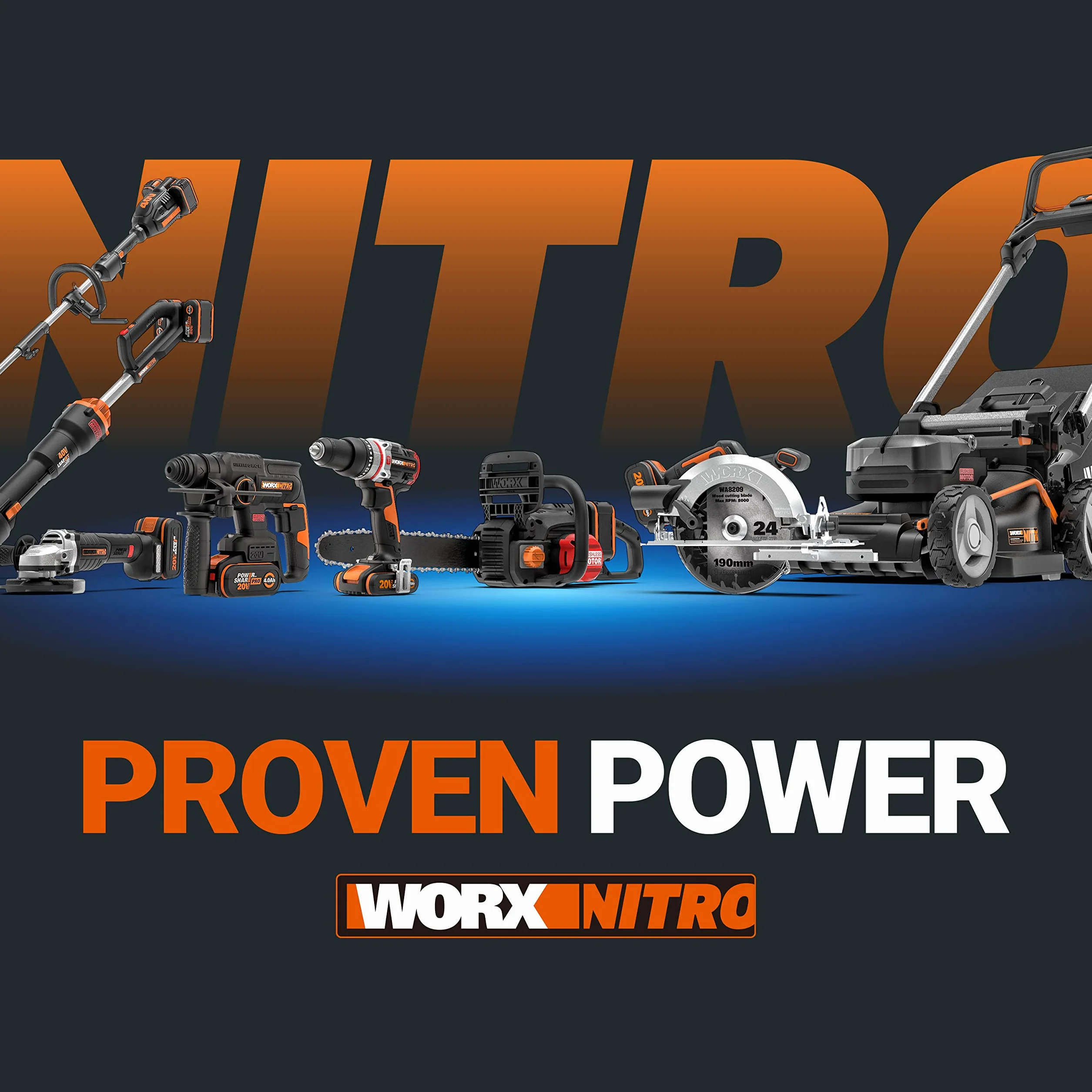 WORX Nitro WG330E.9 Akumulatorowe Nożyce do Gałęzi 20 V Bezszczotkowe
