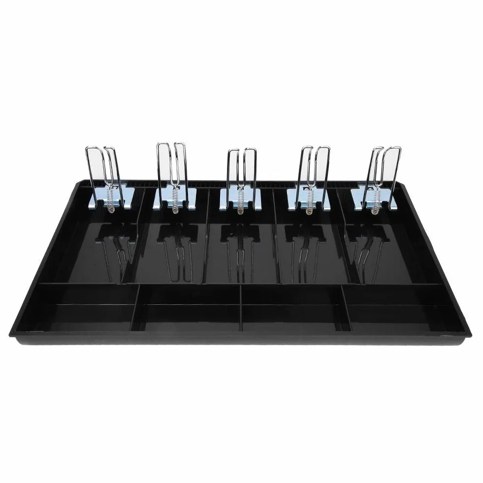 Szuflada kasowa z pięcioma siatkami, szuflada na kasę, taca z 5 siatkami, do supermarketów Taca na gotówkę Szuflady na gotówkę(black)