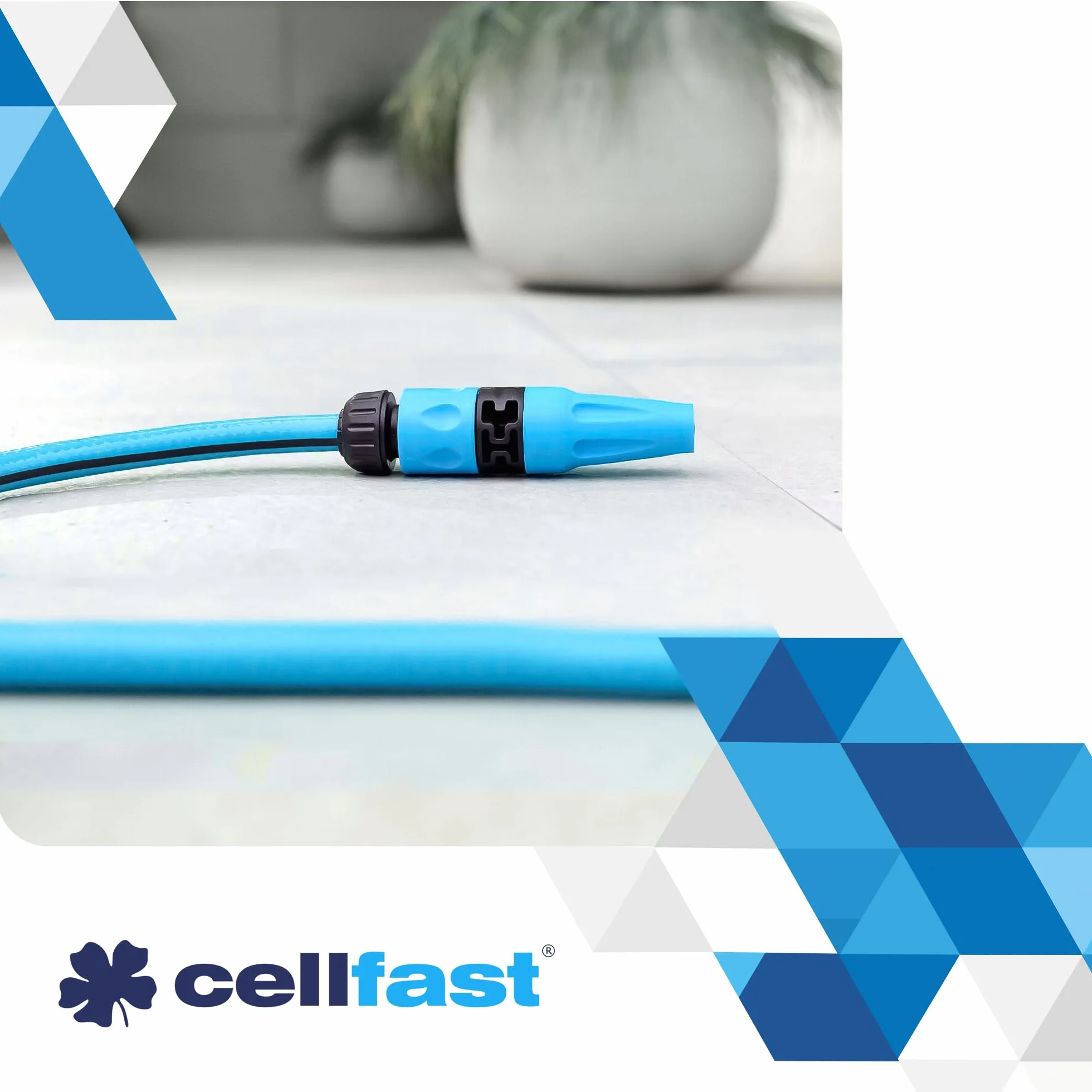CELLFAST IDEAL bęben na wąż ogrodowy 1/2" 30 m z słuchawką ogrodową i zestawem przyłączeniowym | wąż ogrodowy do bębna zwijacza węża 1/2 cala | wózek z wężem elastycznym, zapobiegającym skręcaniu się