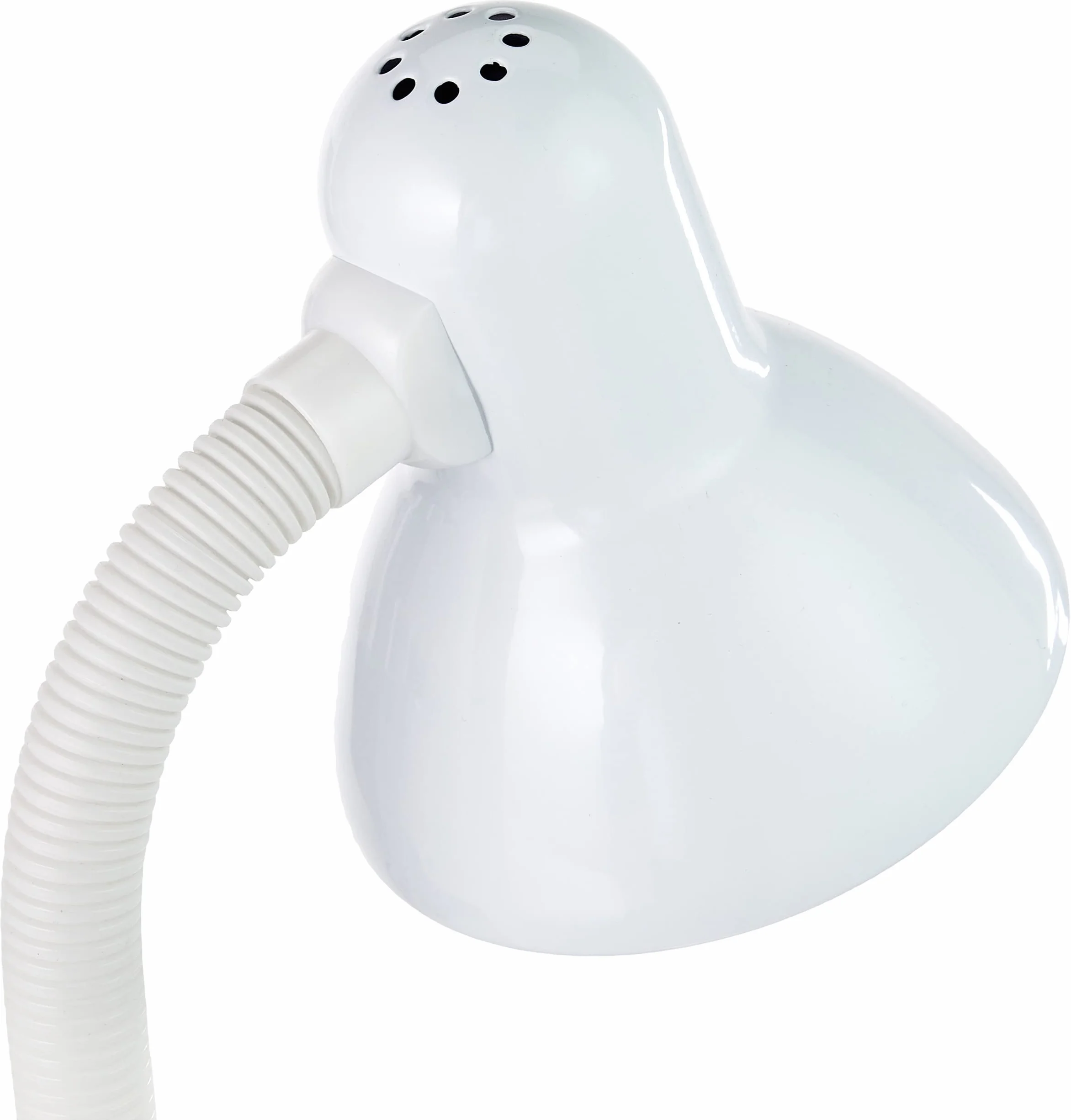 EGLO Lampa stołowa Basic, 1-punktowa lampa stołowa, lampa biurkowa ze stali i tworzywa sztucznego, kolor: biały, oprawa: E27