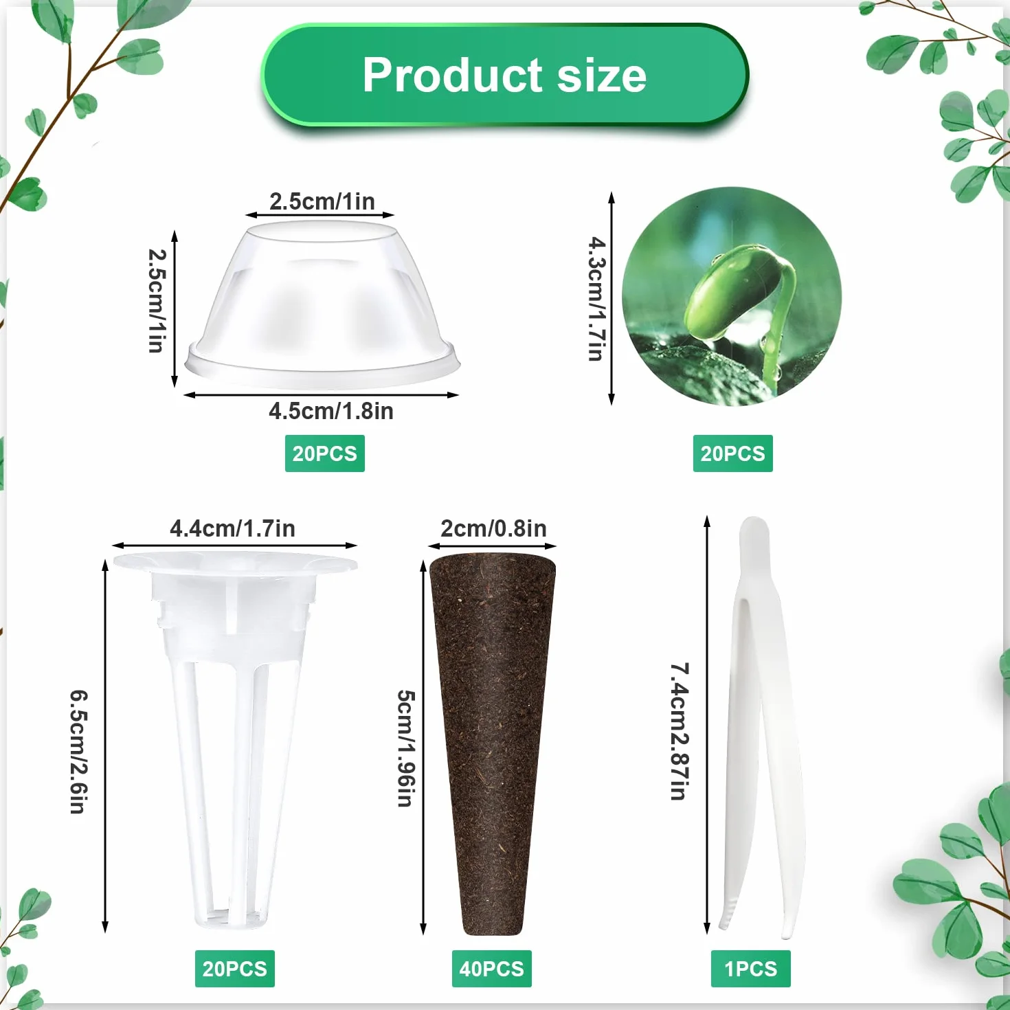 Zestaw Straków Nasion do Aeroogrodu 101 sztuk Hydroponic Seed Kit