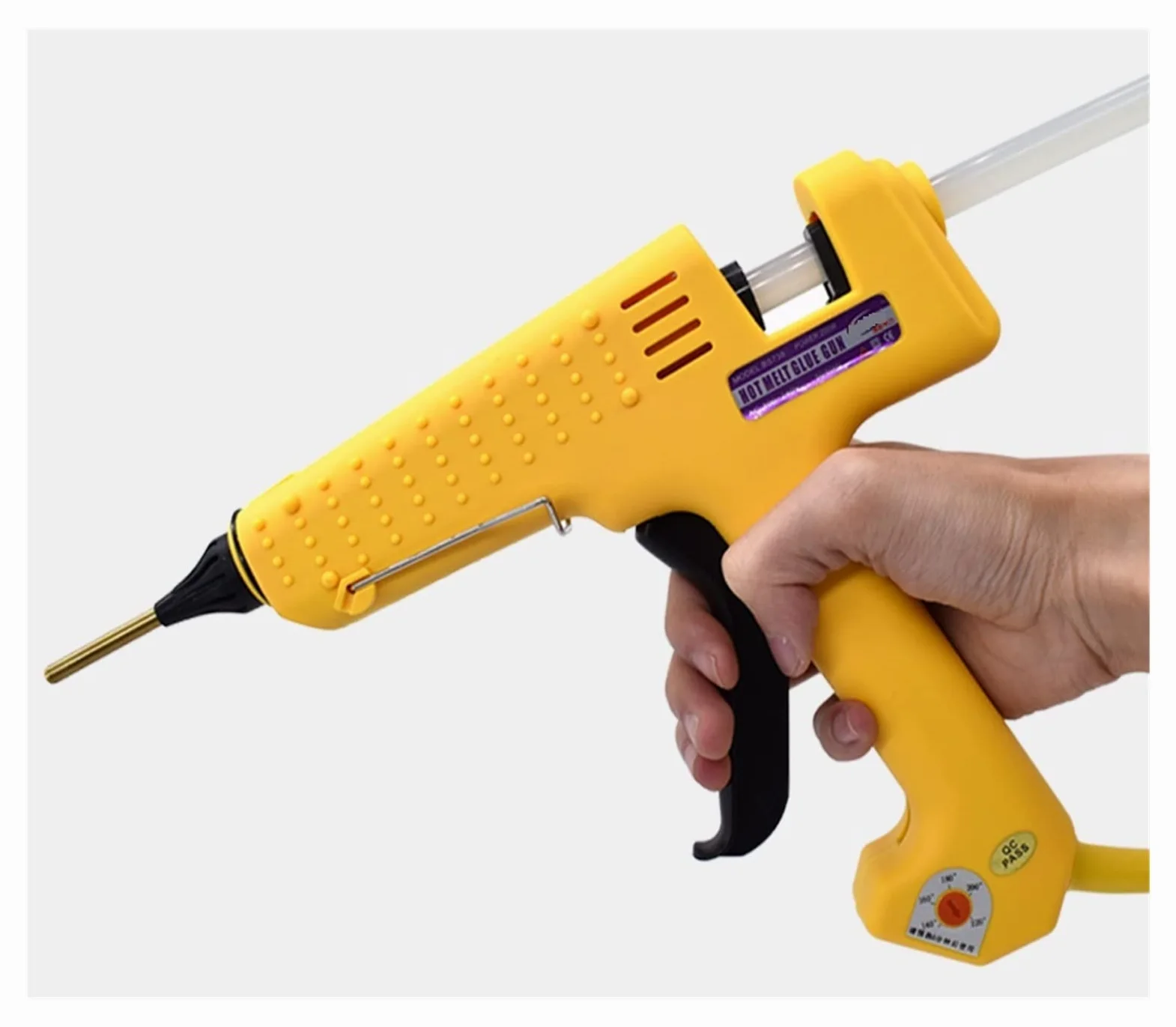 Pistolet Na GorąCy Klej, Pręty O Dużej Mocy 250 W Do Pistoletu Do Klejenia Profesjonalna Produkcja Komercyjna Temperaturę Można Regulować Narzędzie Do Topienia Na Gorąco Pistolet Do Klejenia Do Prac R