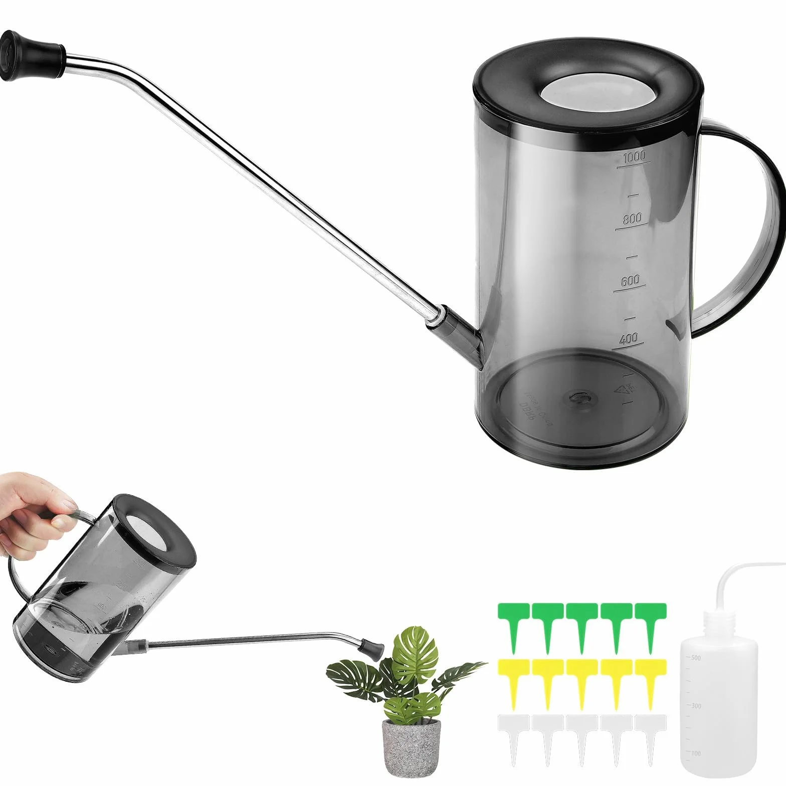 Konewka do roślin pokojowych 1 l z długą szyjką