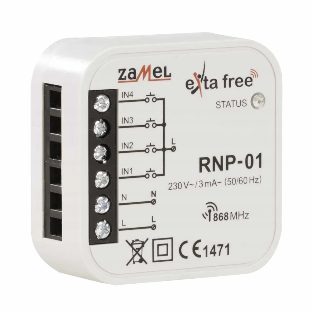 Exta free 4-kanałowy nadajnik radiowy RNP-01, 1 szt
