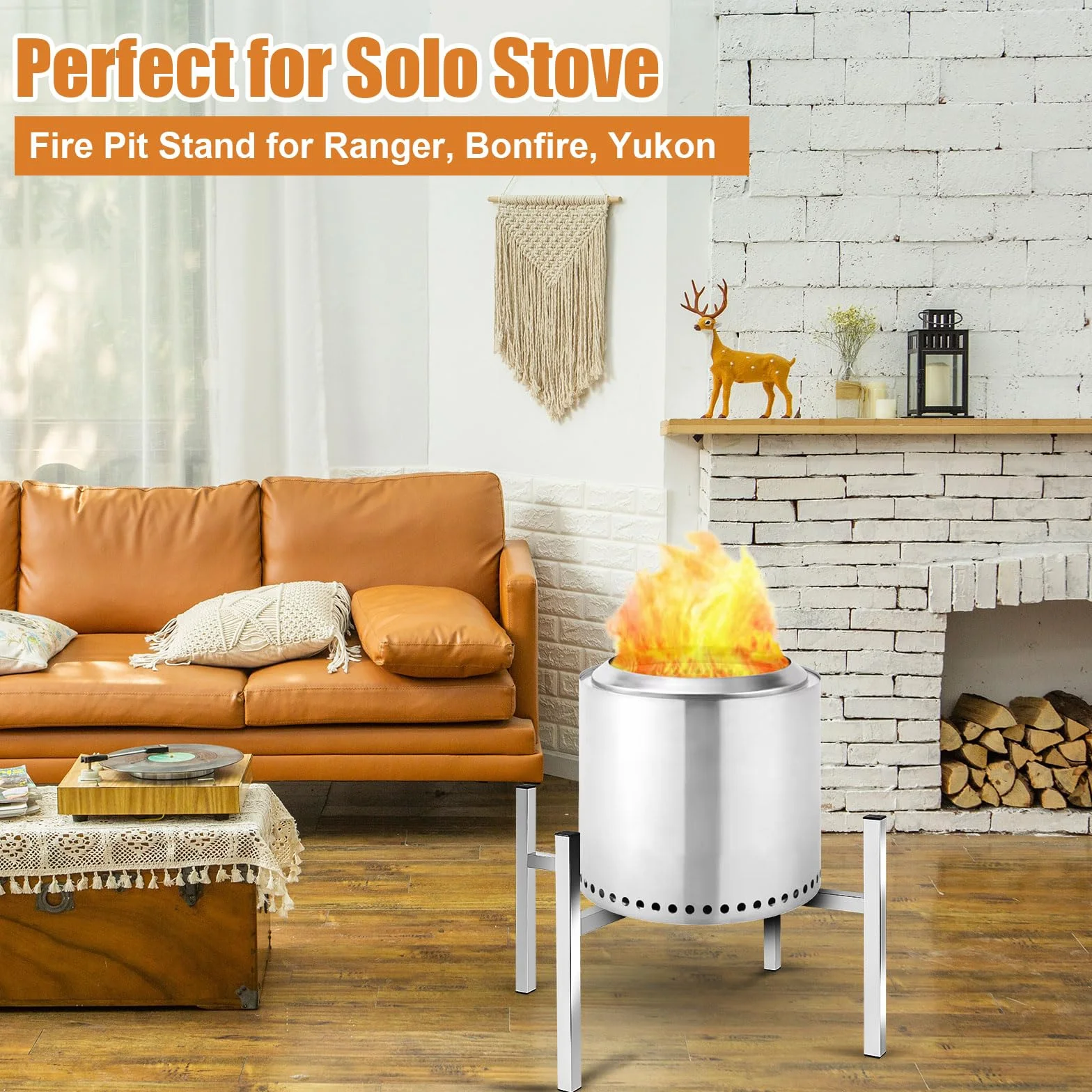 Stojak na Palenisko Stal Nierdzewna 38-68cm Akcesoria do Kominka Zewnetrznego Solo Stove Yukon