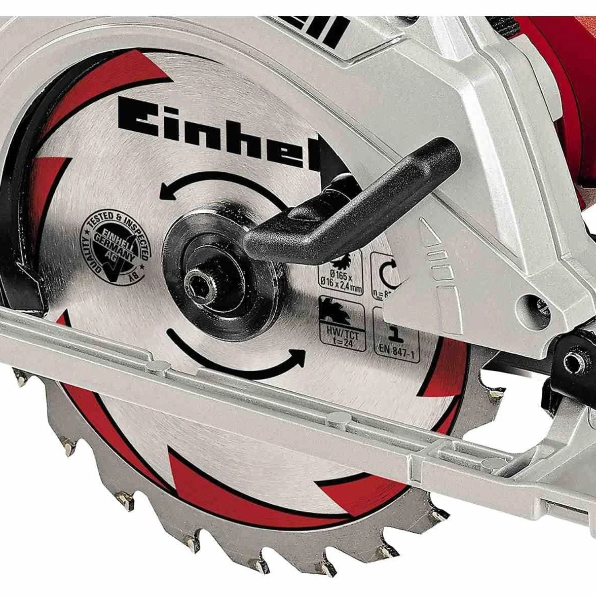 Einhell Piła, Czerwony/Srebrny, ‎33.5 x 24.8 x 24.8 cm; 3.8 kg, 165 mm, 230 V, 1200 W