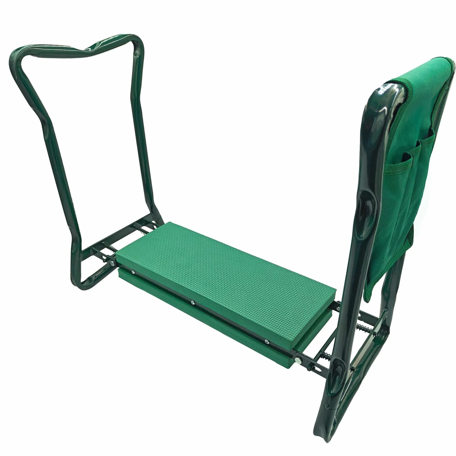Składany ochraniacz na kolana i taboret ogrodowy 3 w 1 60 x 27 x 49 cm zielony