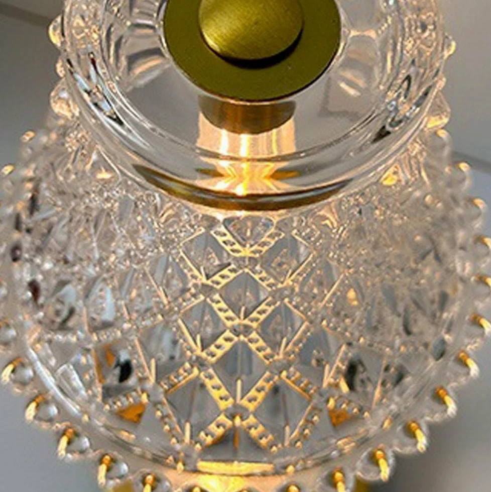 Lampka biurkowa Dekoracja stołu Lampa nocna Nowoczesna Minimalistyczna Kreatywna Kryształowa Sypialnia Atmosfera Lampka nocna