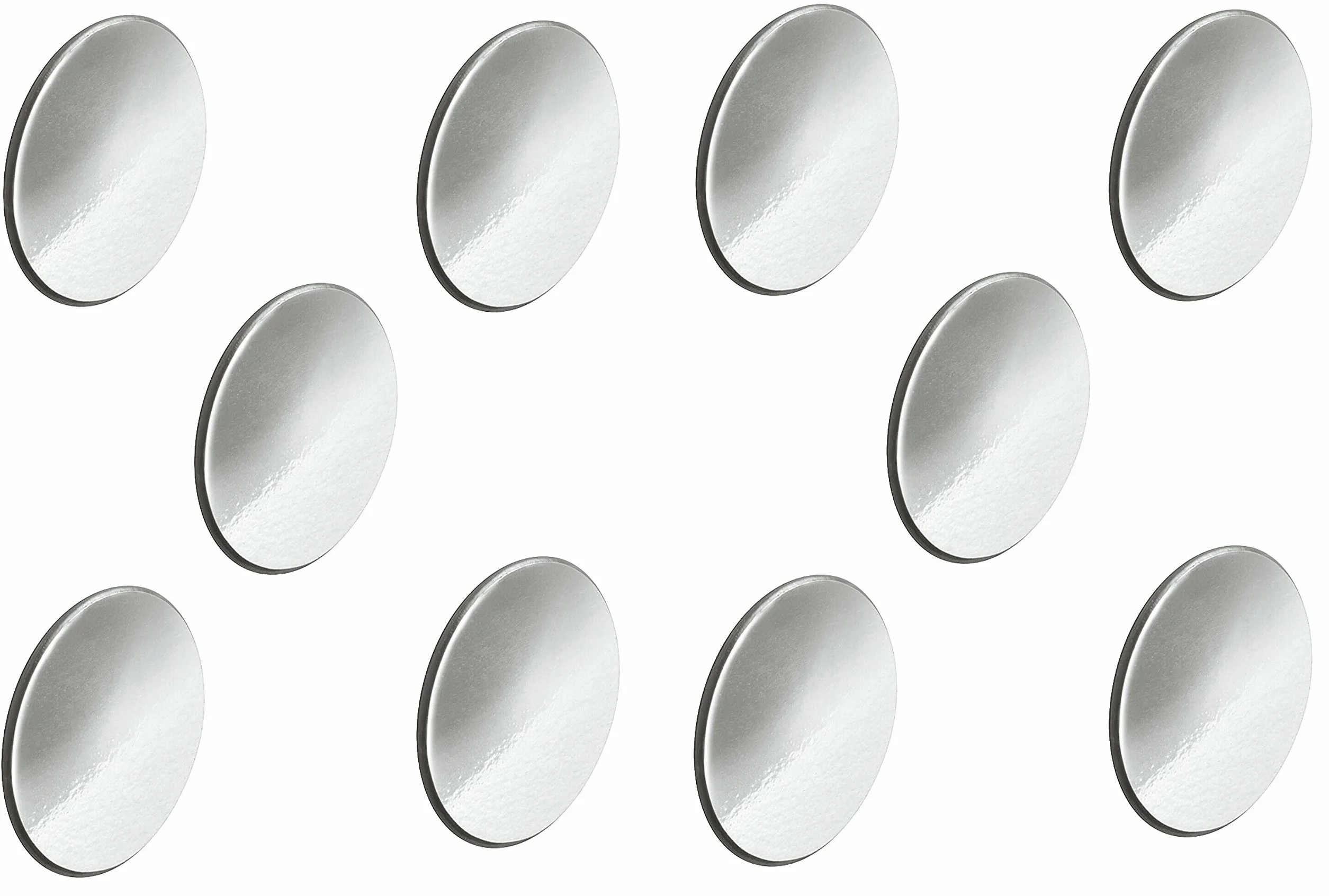 cyclingcolors 10 x zaślepek samoprzylepnych, chromowanych, srebrnych, 16 mm, szafa, regał, otwór do przyklejenia, zaślepki ochronne