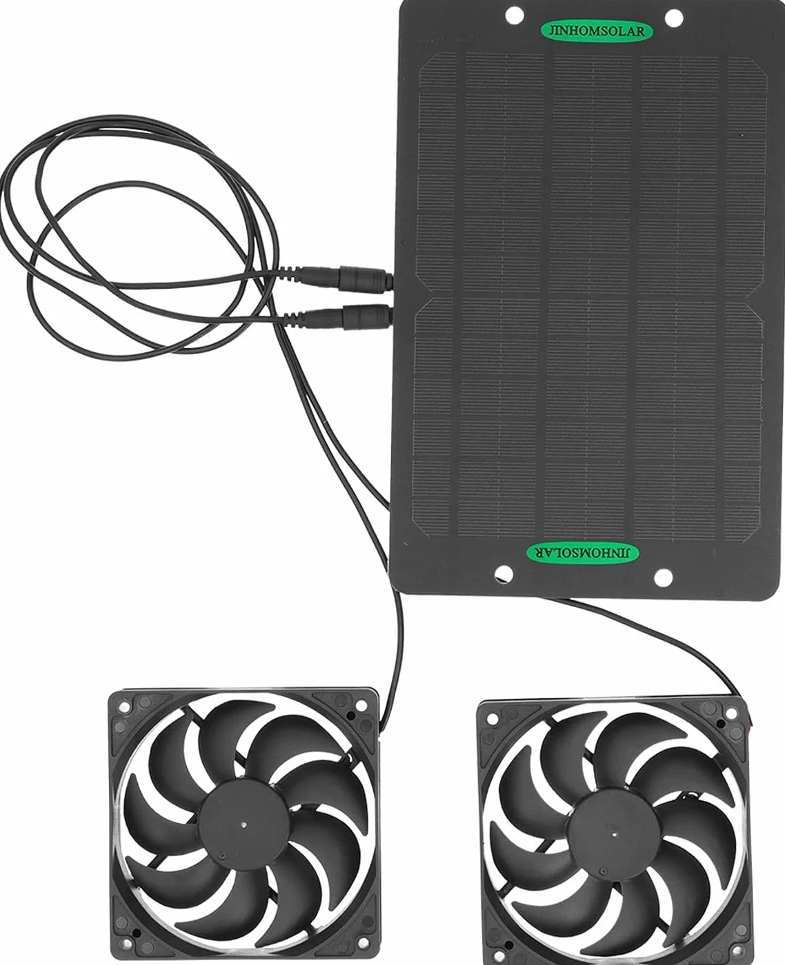 Wentylator solarny 6 V, 10 W, zasilany energią słoneczną, wentylator solarny, wentylator wyciągowy, zestaw do szklarni, szopy, domku dla zwierząt domowych, kurników
