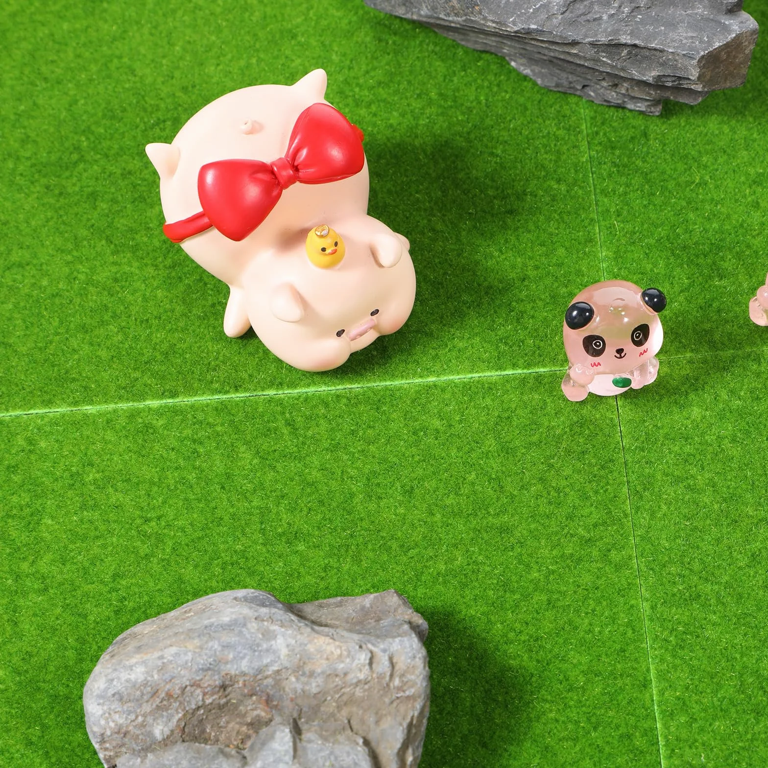 Sztuczna murawa miniaturowy ogród 6 sztuk 15 x 15 cm do majsterkowania