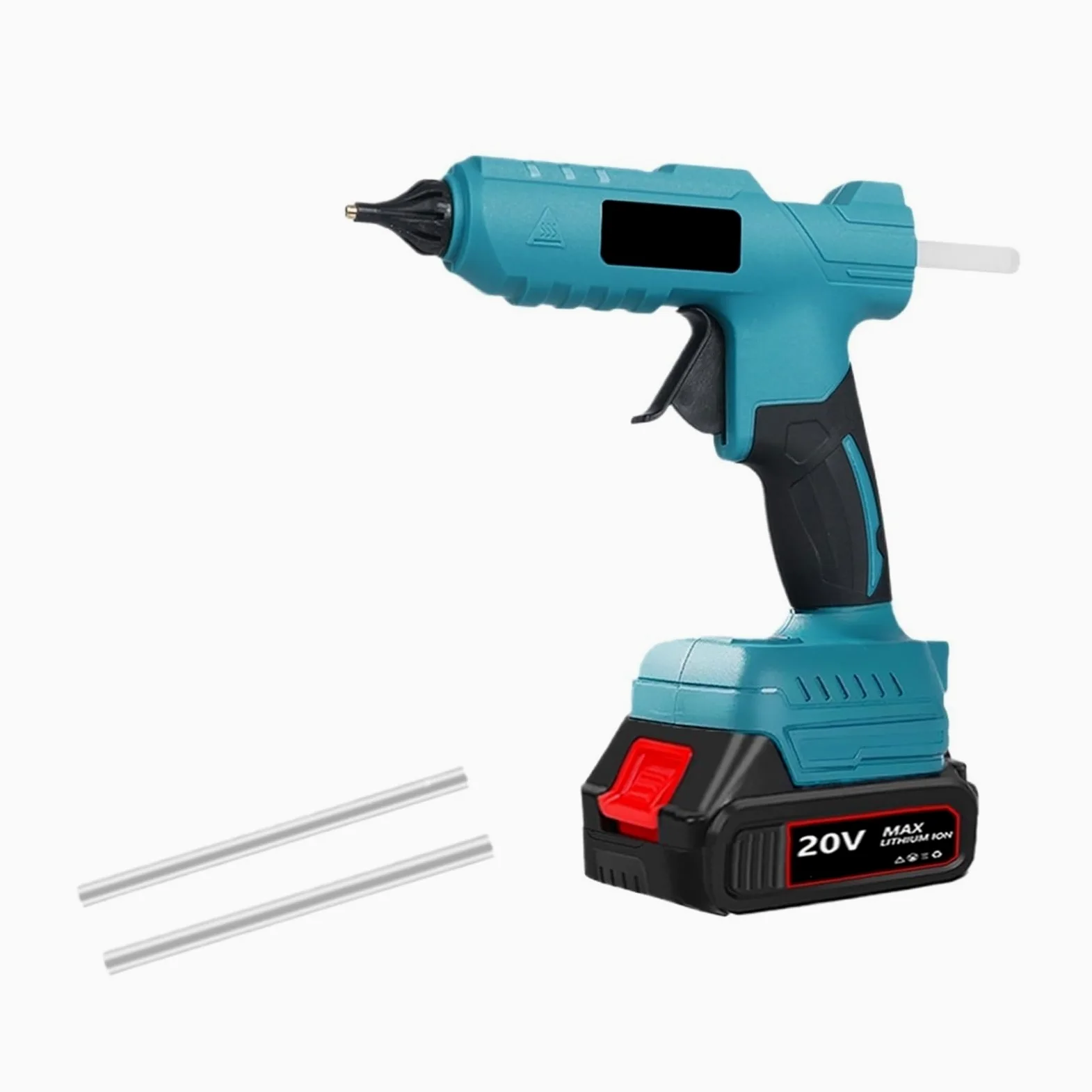 Bezprzewodowy Pistolet Do Klejenia Na Gorąco Akumulator Szybkie Nagrzewanie 11mm Klej W Sztyfcie DIY Naprawa Elektronarzędzi Do Akumulatora 18V(One small battery)
