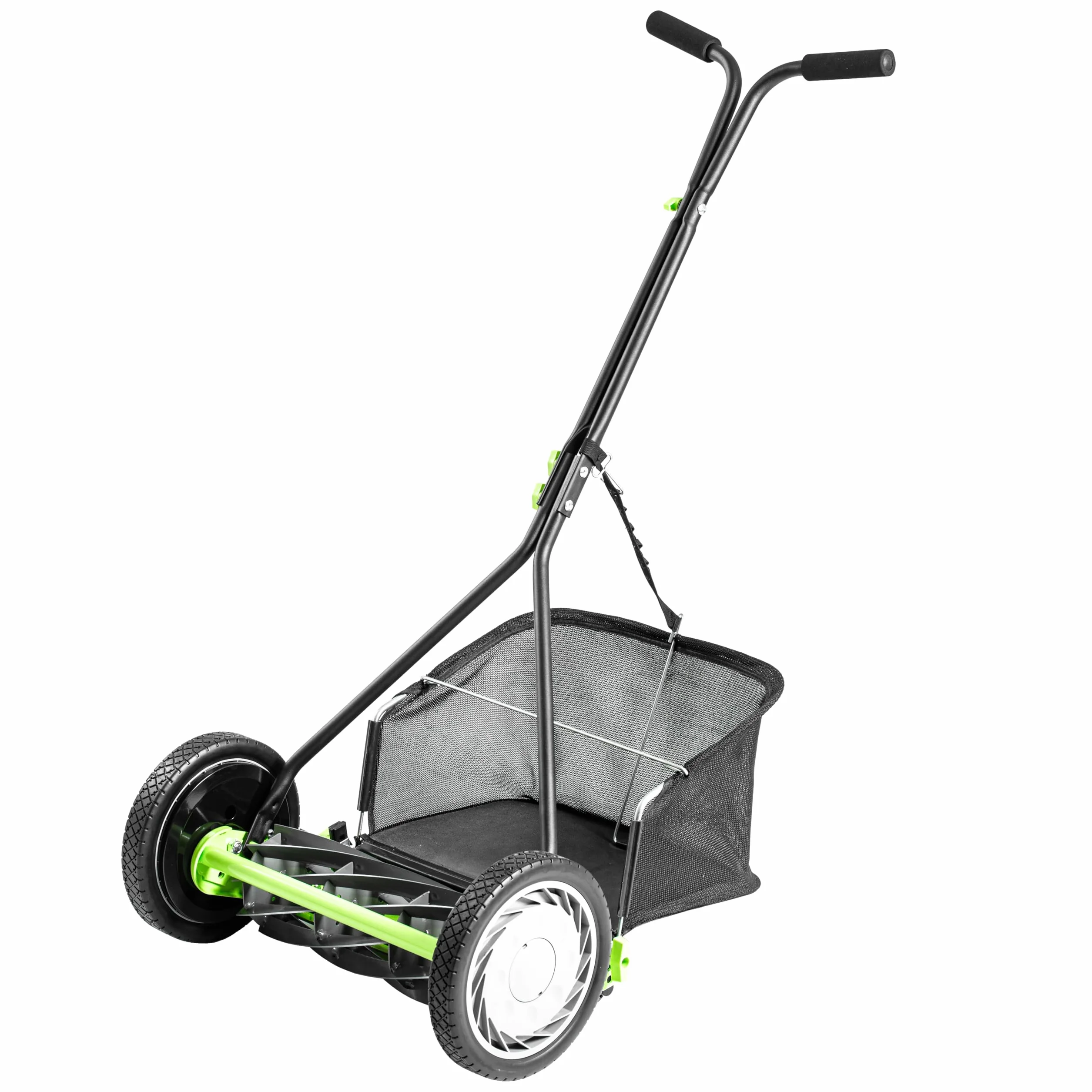 Kosiarka bębnowa Earthwise 916-16EWG – 16" z koszem na trawę z 9 nożami