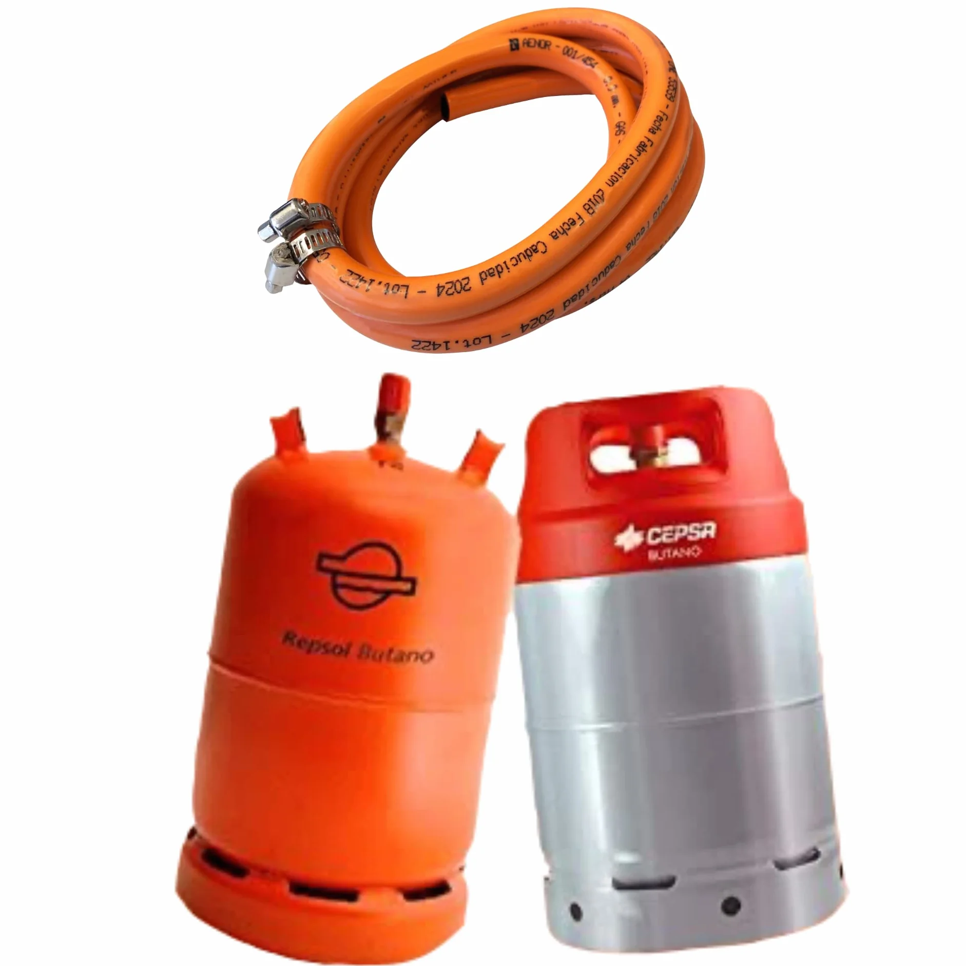 Homelux - 300060 wąż gazowy butan z zaciskami 1,5 m