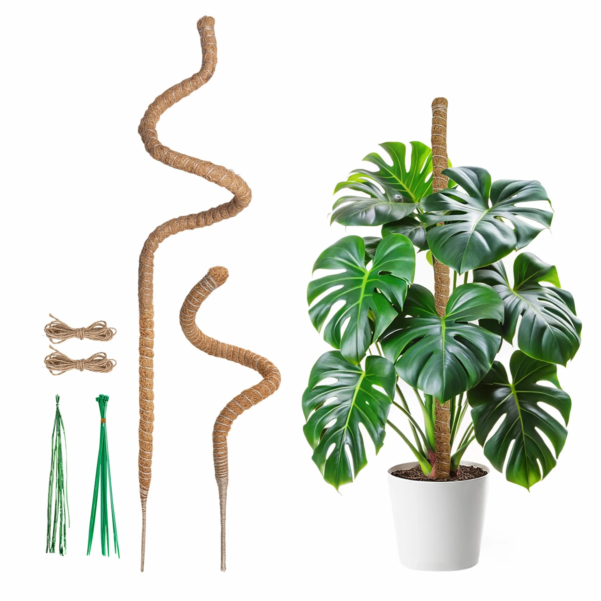 Mcbazel Monstera Moss Słupek do Roślin 60 cm 120 cm Elastyczny Korepetytor Akcesoria Roślin Pnących