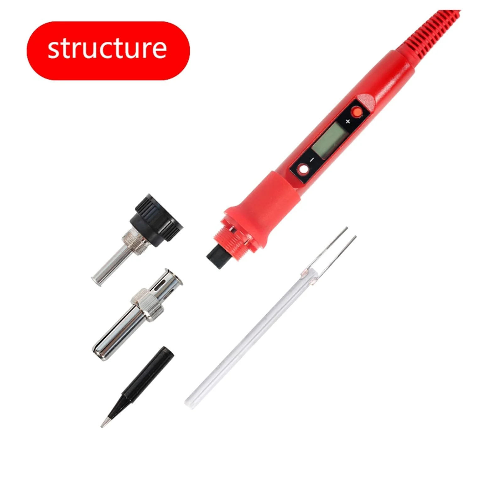 Zestaw lutownicy, Zestaw do lutowania elektrycznego temperatury, zestaw do lutowania, zestaw narzędzi do spawania multimetru do metalu, elektryki, majsterkowania (Color : 772-01, Size : 1)