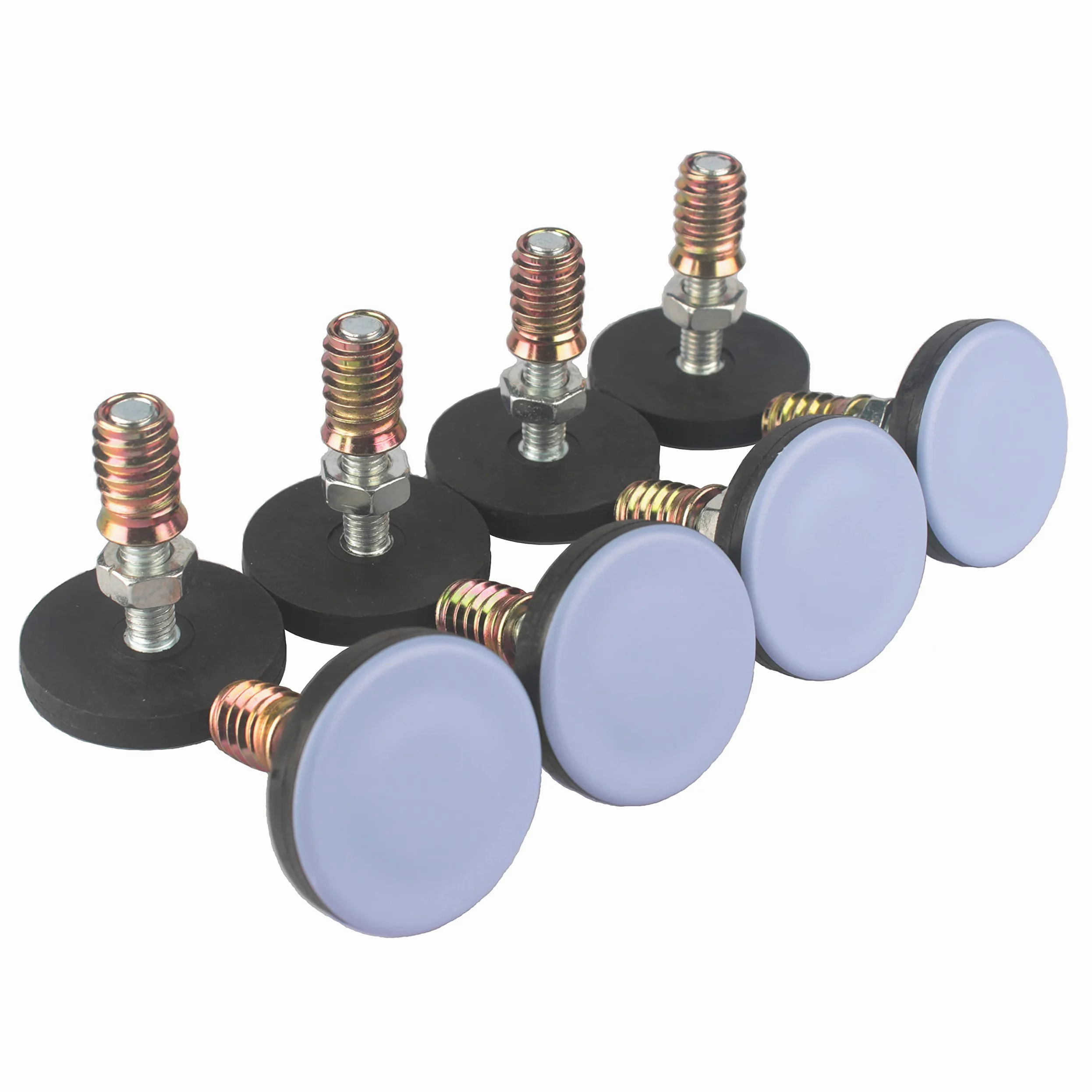 Niwelator do mebli PTFE (teflon) spód (50 mm duża podstawa 3/8-16,8 szt.), podkładki do regulacji chwytu gwintowanego, stół/krzesło/szafka/sofa, średnie regulowane poziomowanie nóg, montaż