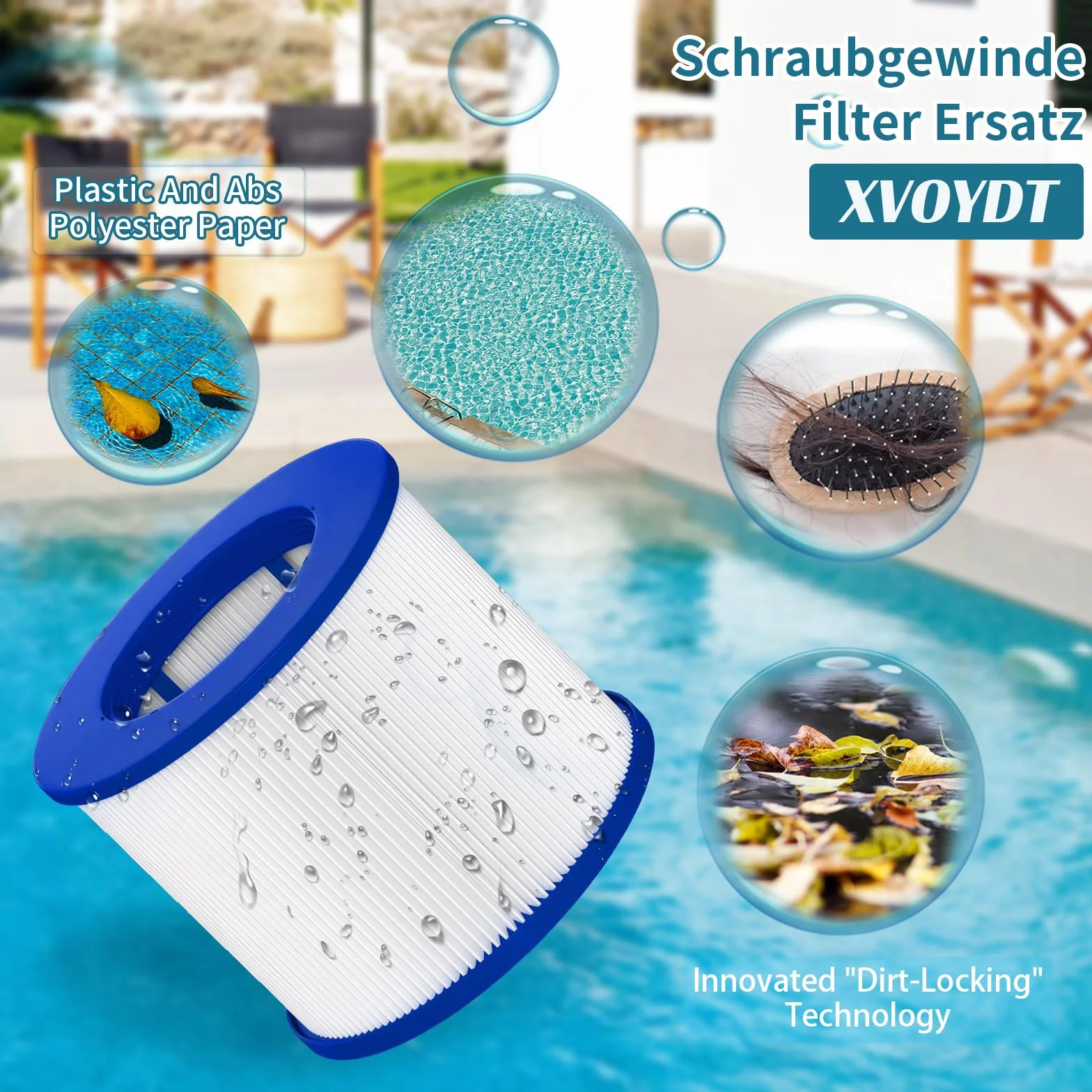 Clever Spa wkład z gwintem śrubowym 75 x 100 mm, wysokość 75 mm, 12 sztuk