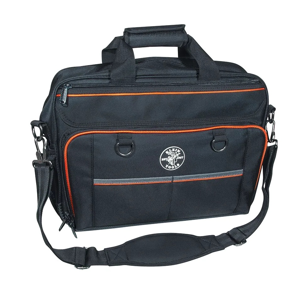 Torba na narzędzia, torba Tradesman Pro Tech z kieszenią na laptopa, czarno-pomarańczowa Klein Tools 55455M