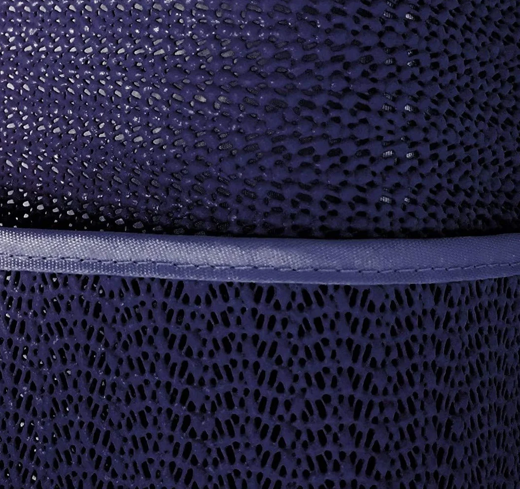 Obrus ogrodowy 110 x 140 cm zmywalny z obszyciem niebieski