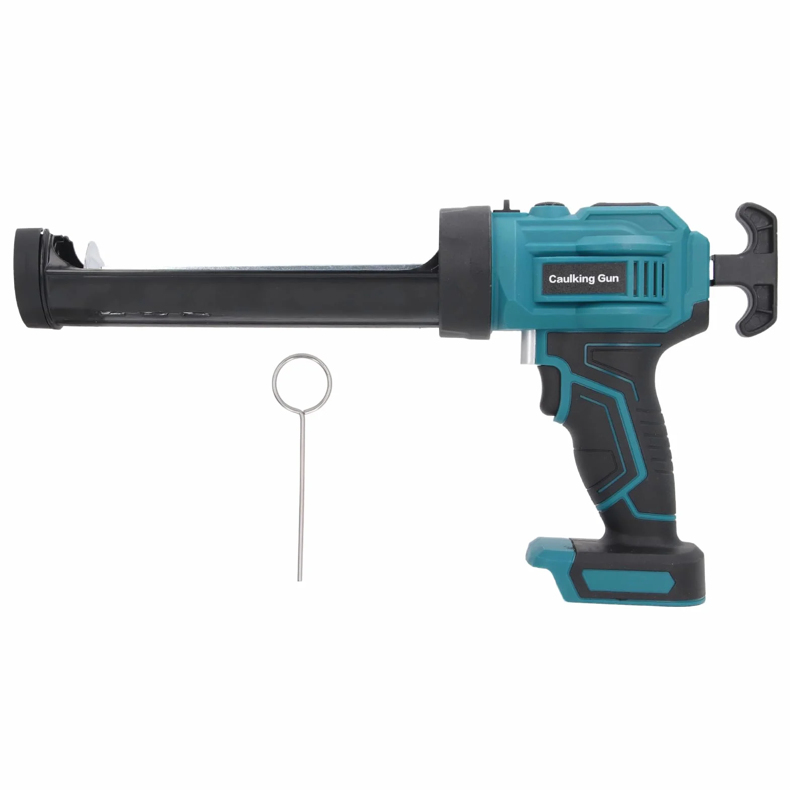Elektryczny pistolet silikonowy, 300 ml bezprzewodowego pistoletu kasety, z światłem LED, dysze czystsze, 4 regulowane prędkości, uszczelnienie, uszczelnienie, makijaż