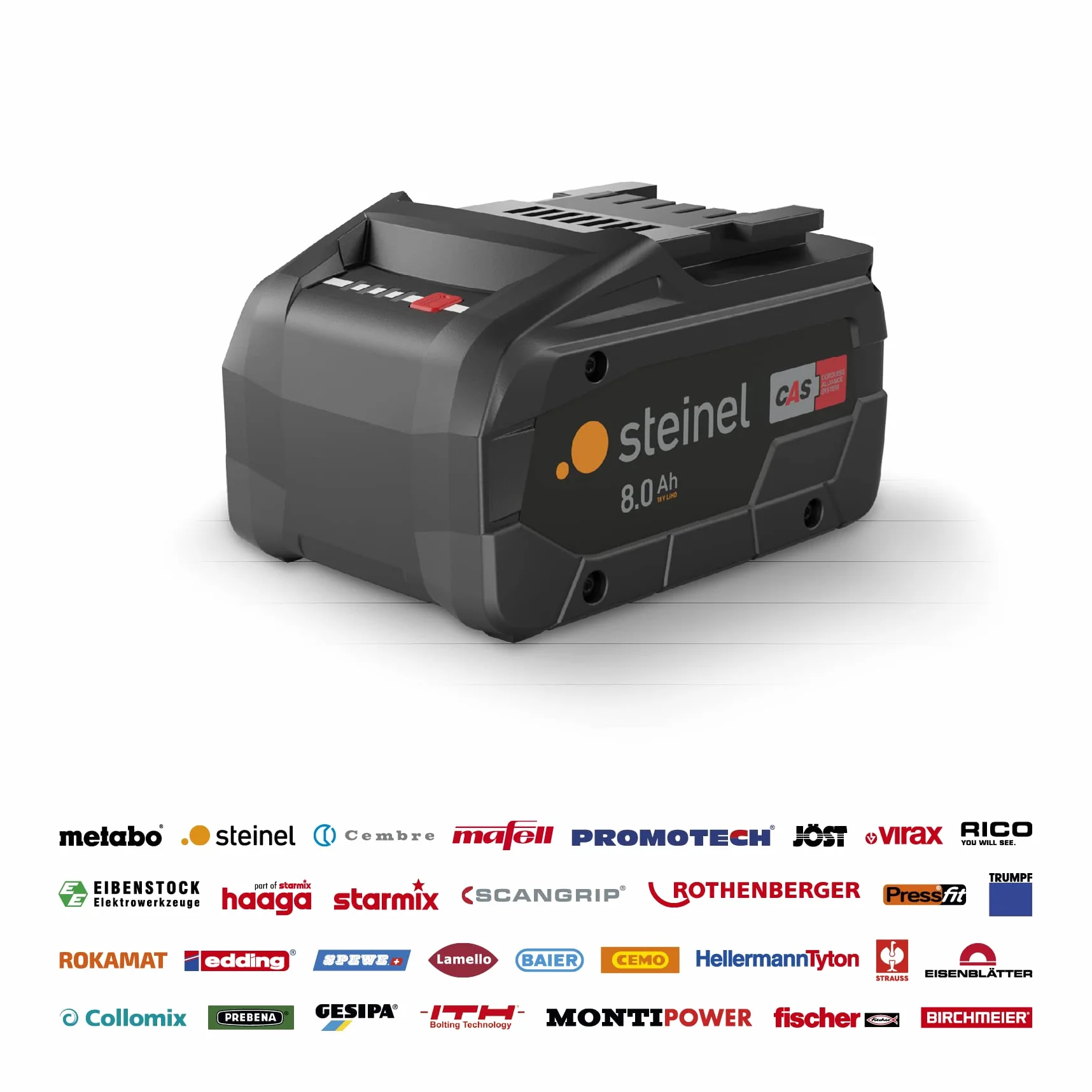 Steinel Akumulatorowa opalarka mobilna grzałka MH5, profesjonalna opalarka 18 V z walizką, 500 °C |300 l/min, wyświetlacz LCD (bez baterii)