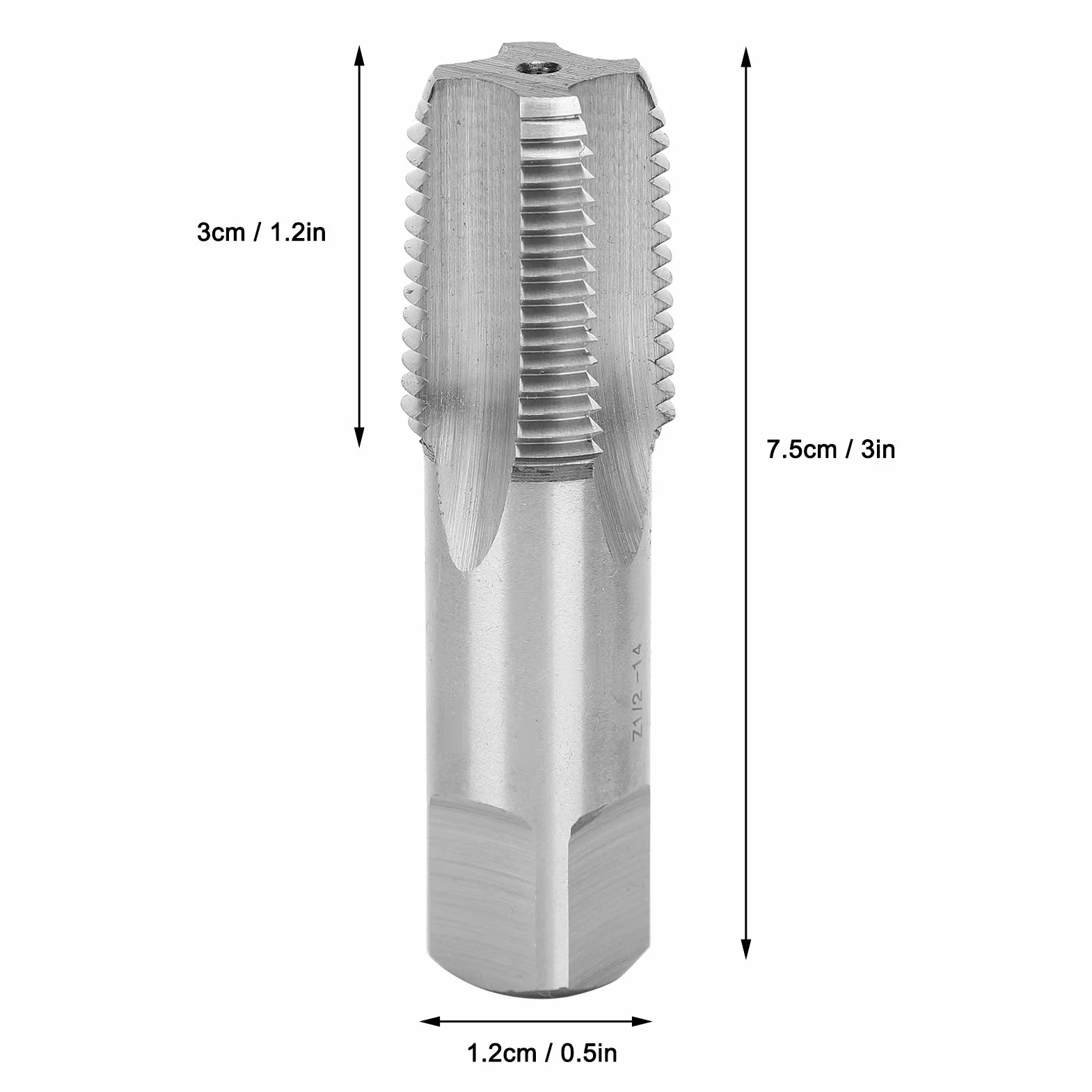 HSS Pipe Thread Tap Z 1/2?14 Manual Machine Tap System 1/2inch Thread Repair Tool for Water Pipe