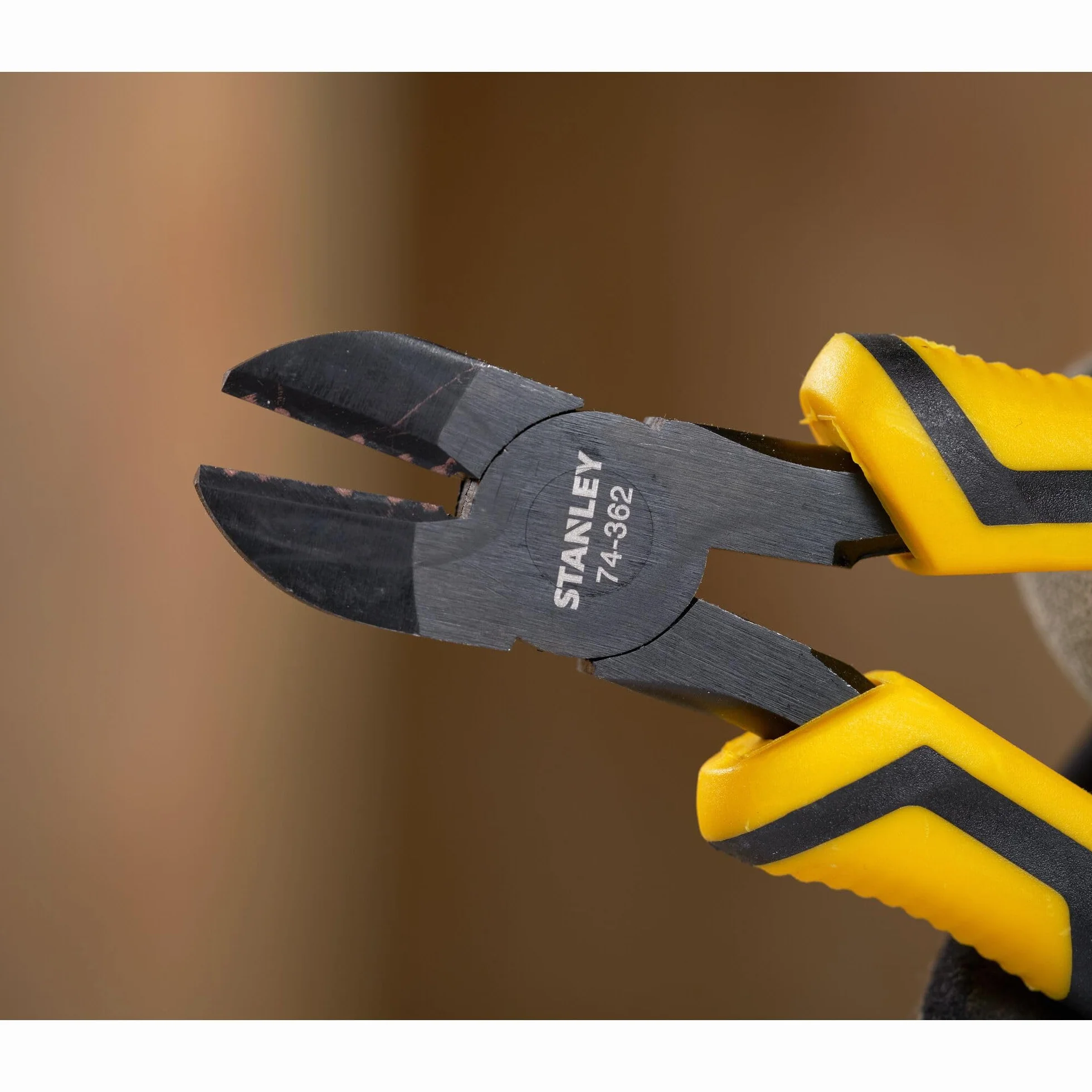 Stanley STHT0-74362 Tools 074362 ControlGrip ukośne szczypce tnące 150 mm, żółty/czarny