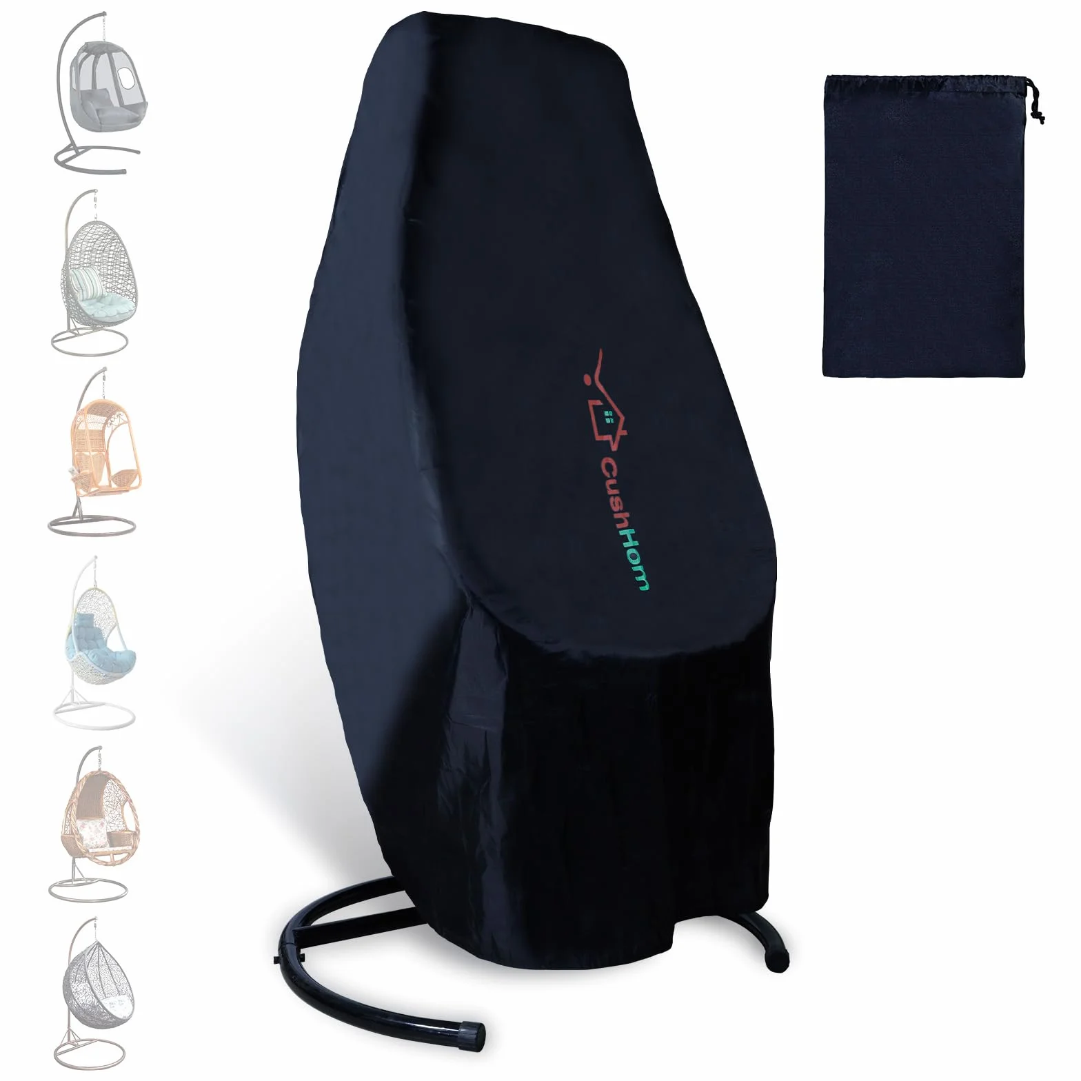 CCLIFE Pokrowiec na fotel wiszący 190x145 cm Oxford 210D wodoodporna UV