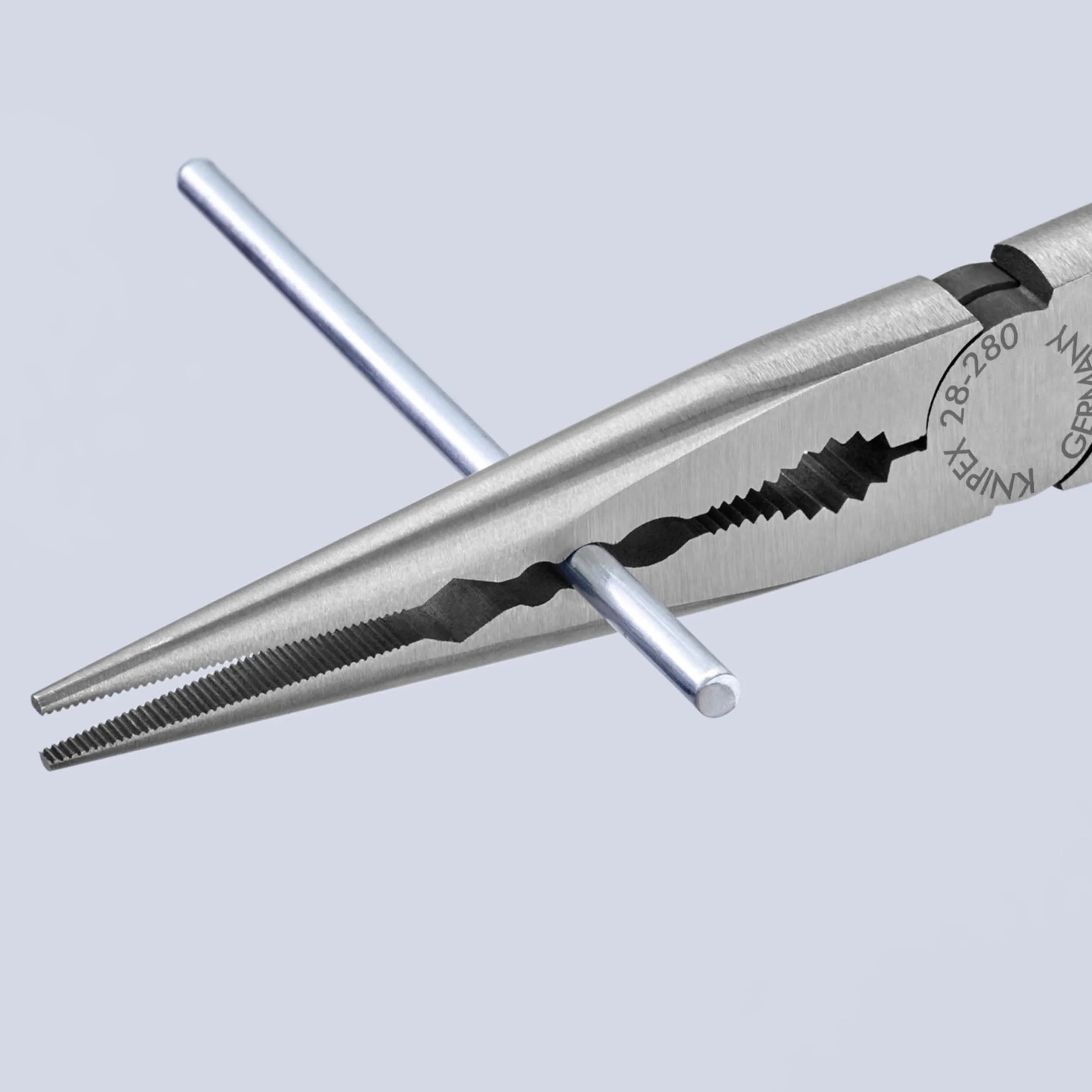 KNIPEX Szczypce płaskie montażowe z profilem poprzecznym z tworzywa sztucznego, powlekane 280 mm, 28 71 280