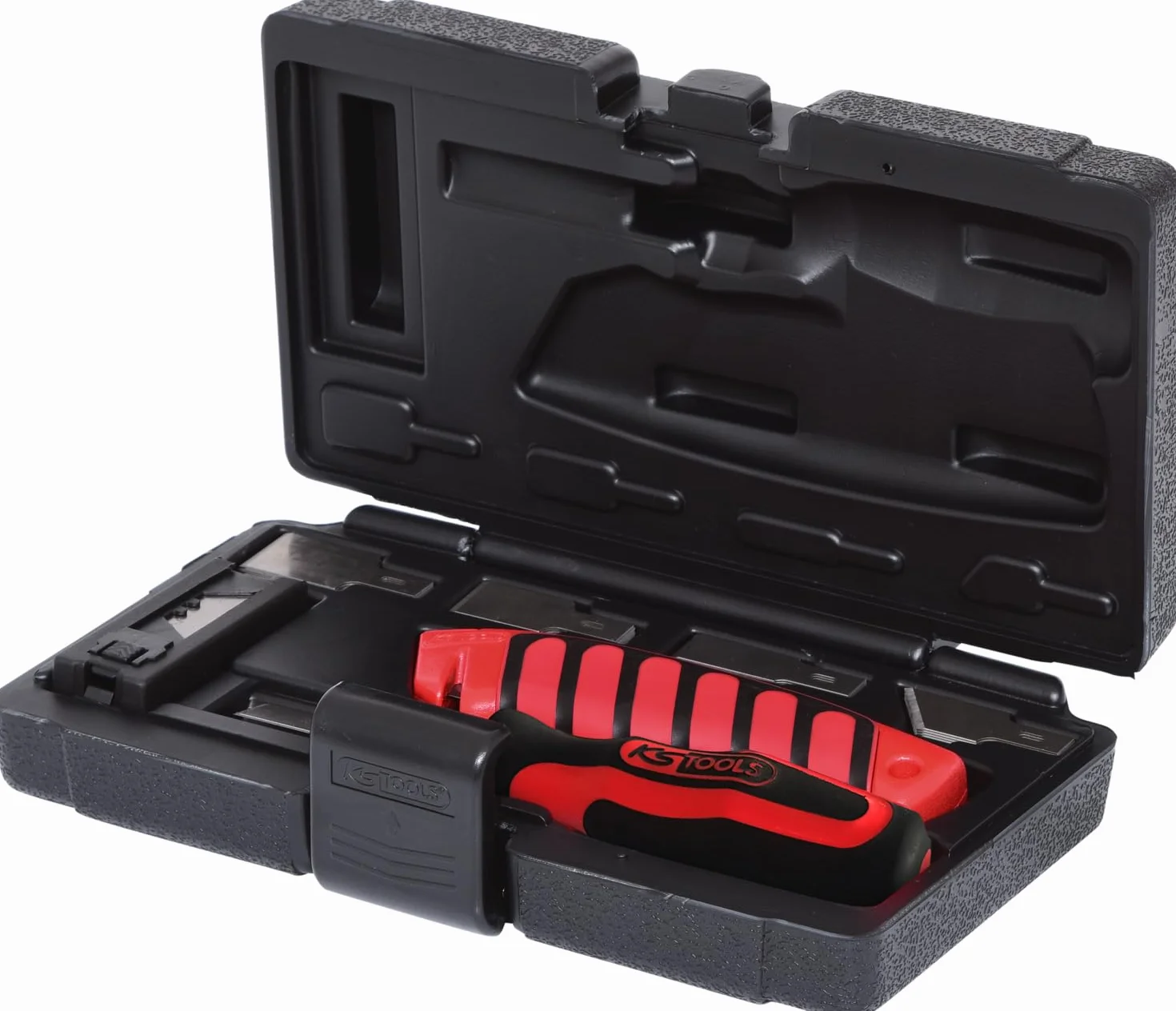 KS TOOLS 907.2200 zestaw skrobaków/noży w walizce, skrobak, nóż do cięcia, 27-częściowy