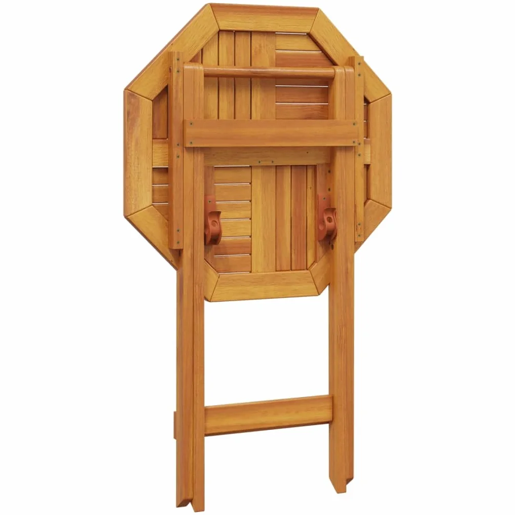 vidaXL Składany stół ogrodowy Ø60x75 cm lite drewno akacjowe