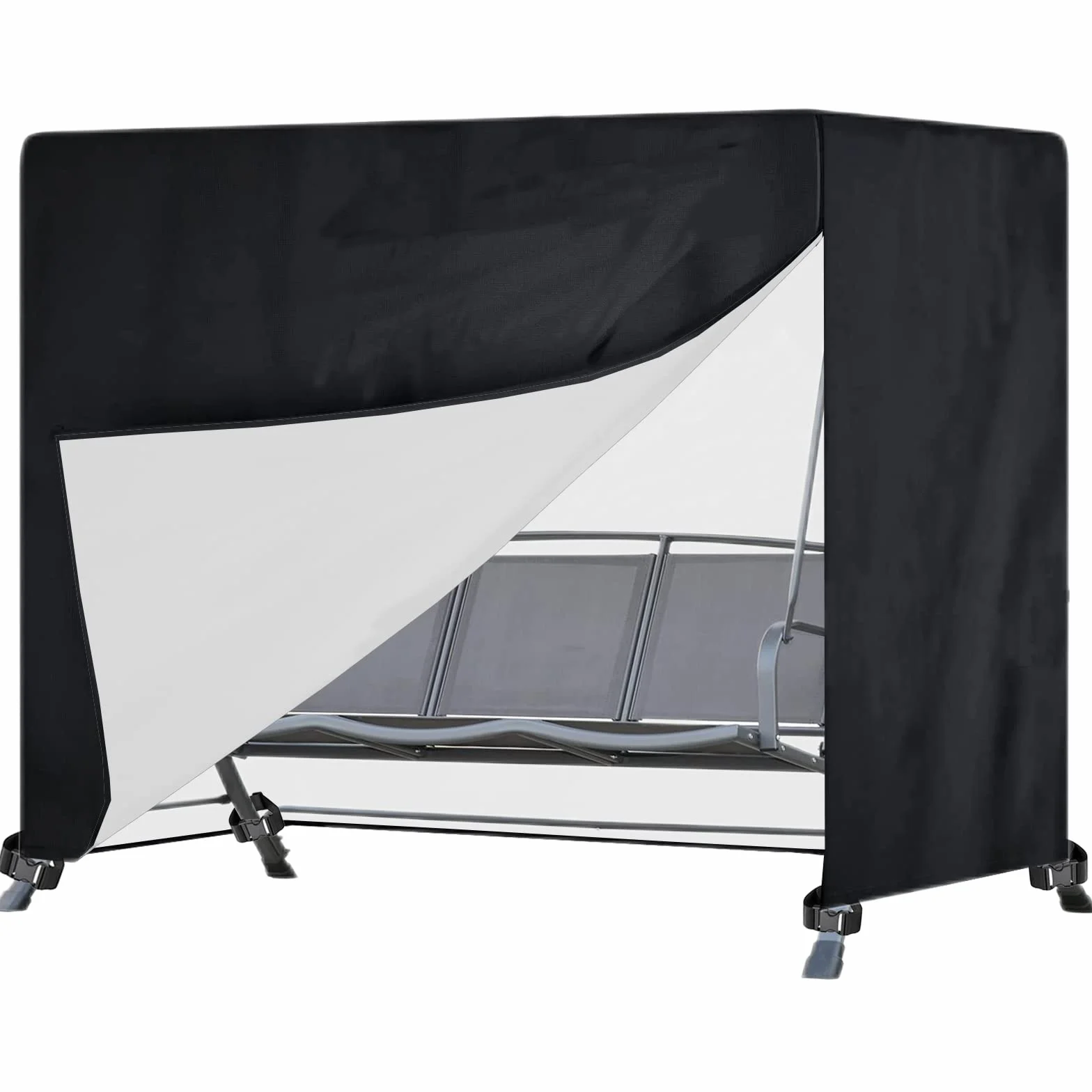 Pokrowiec ochronny na huśtawkę Hollywood wodoszczelny Oxford 420D 250x150x170 cm czarny
