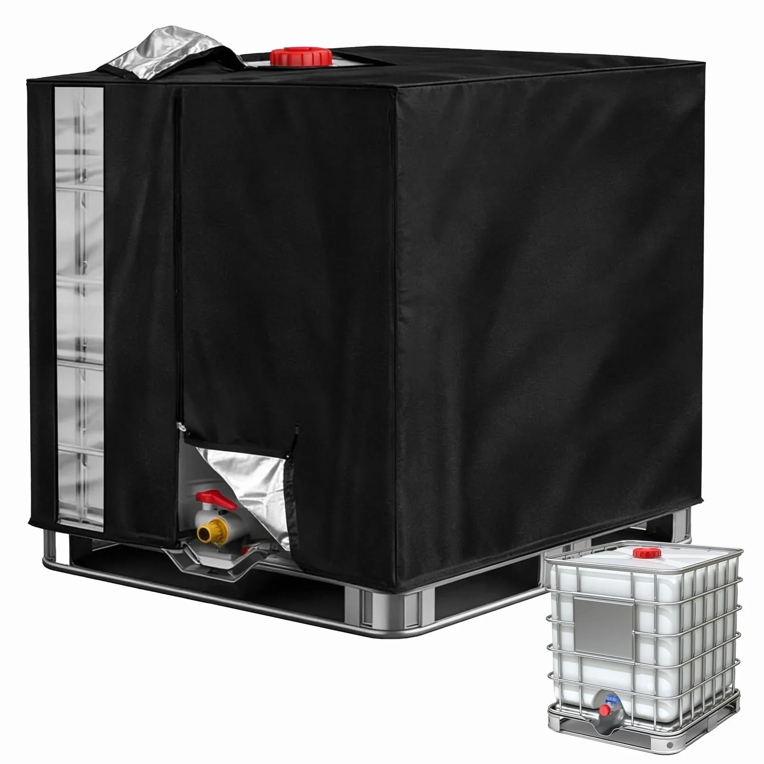 Osłona zbiornika IBC 1000 l wodoszczelna plandeka UV