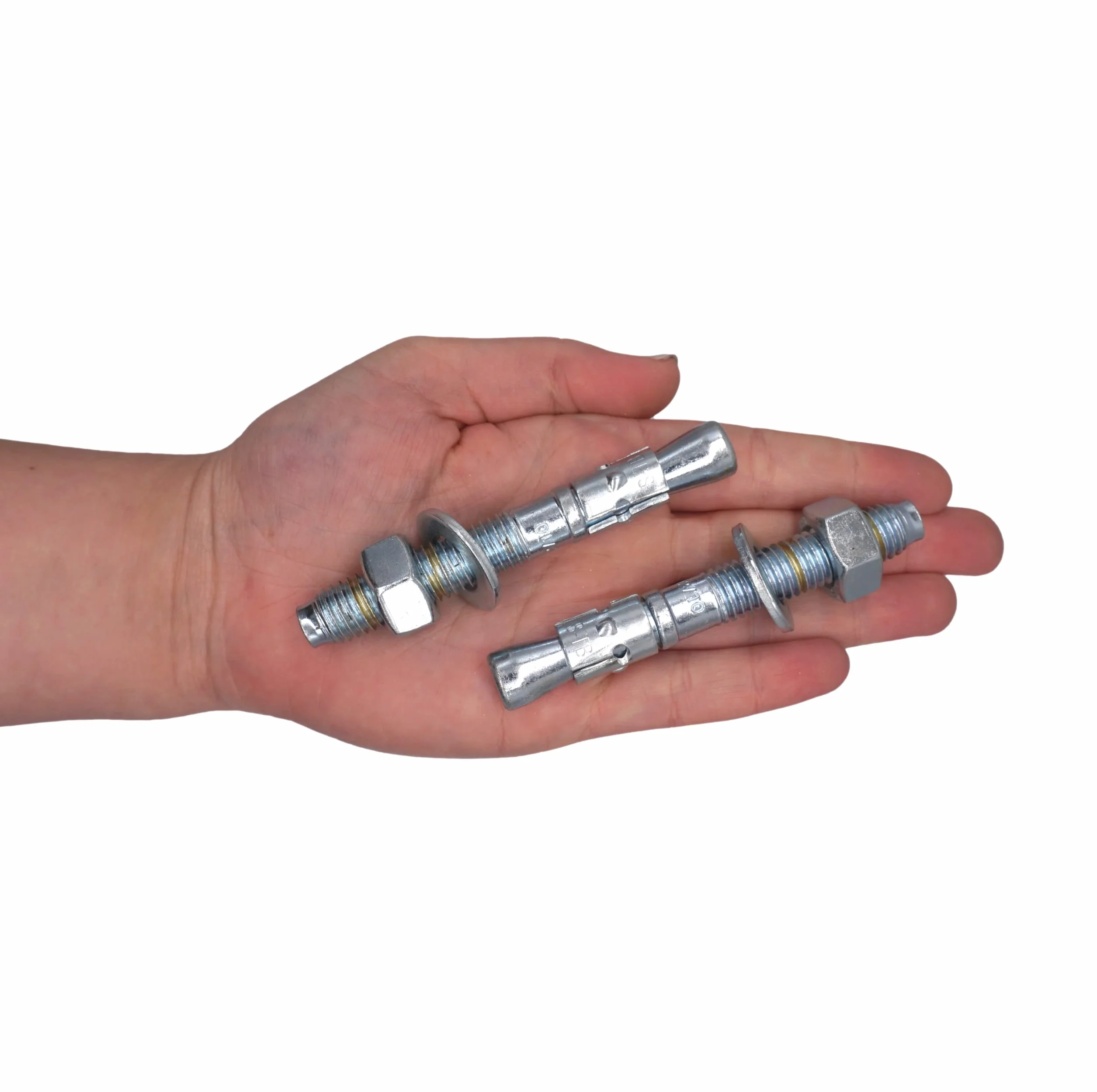 Kotwy klinowe M12 x 90 mm (opakowanie 10 szt.) kołki metalowe, mocowanie śrubowe do muru, kotwa rozprężna do betonu (10, M12 x 90 mm)