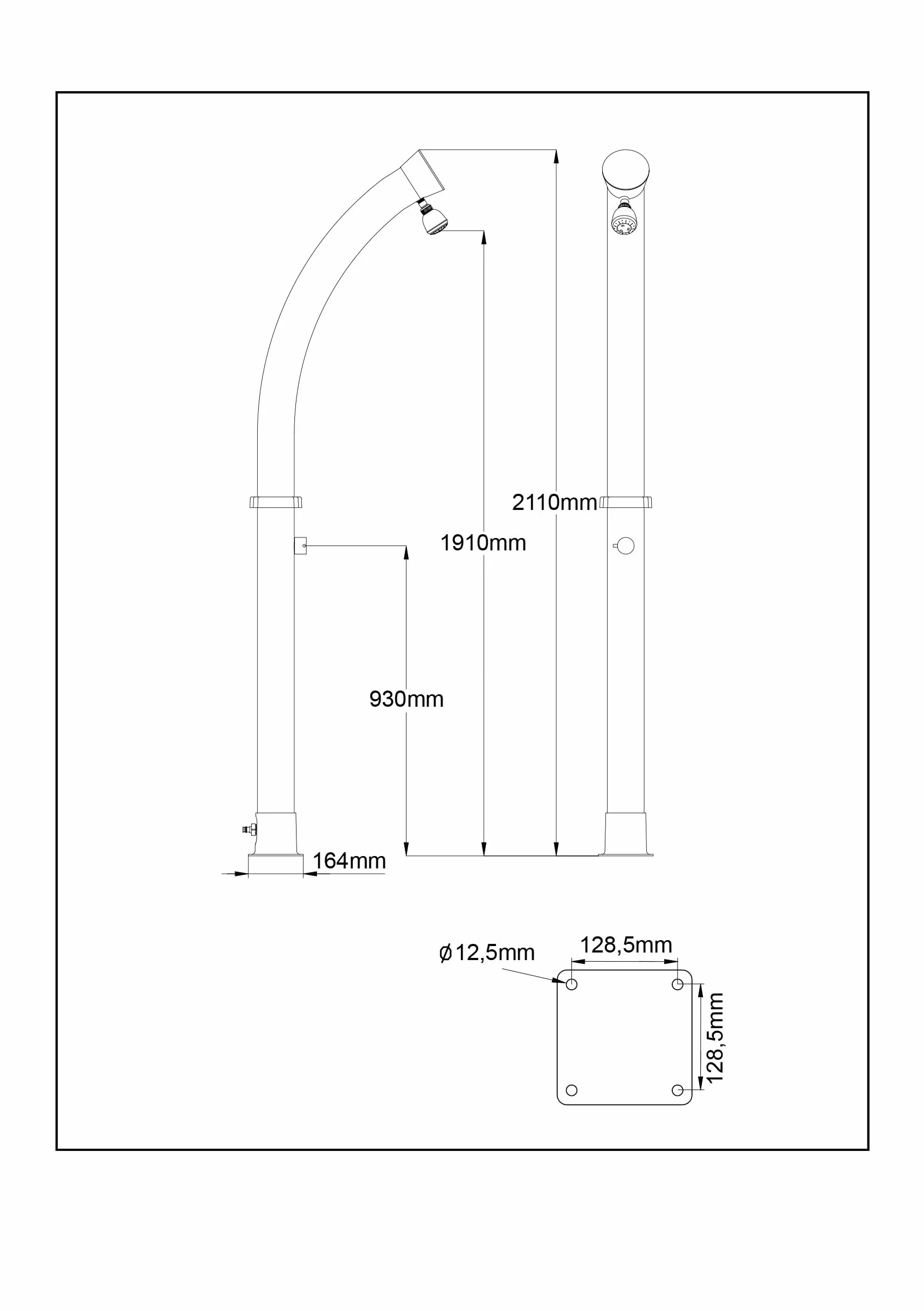 Steinbach Speedshower Magic Solar Shower Czarny