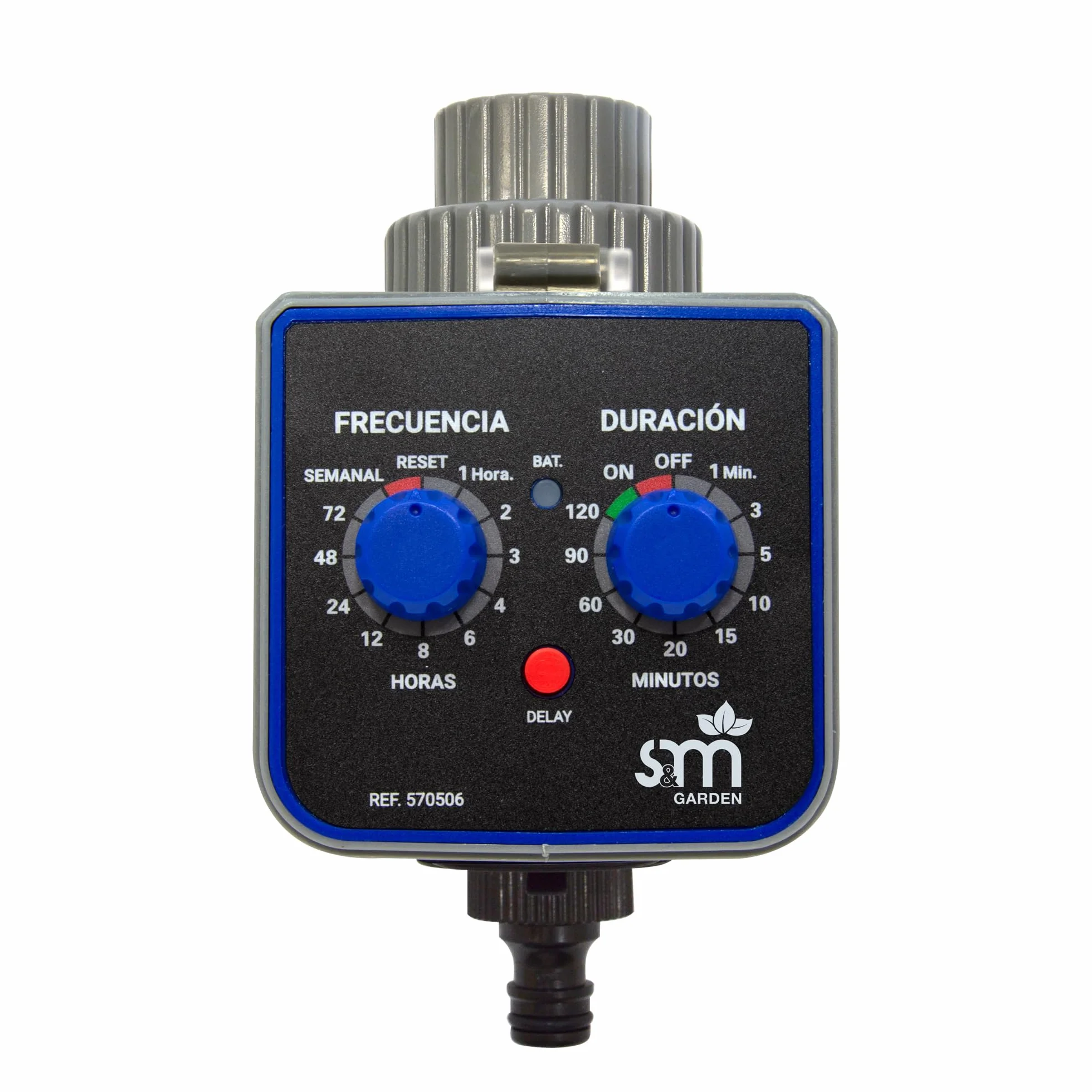 S&M 590054 HM HM 1-wylotowy programator kranu, automatyczny podlewanie, szary/czarny, 3/4"