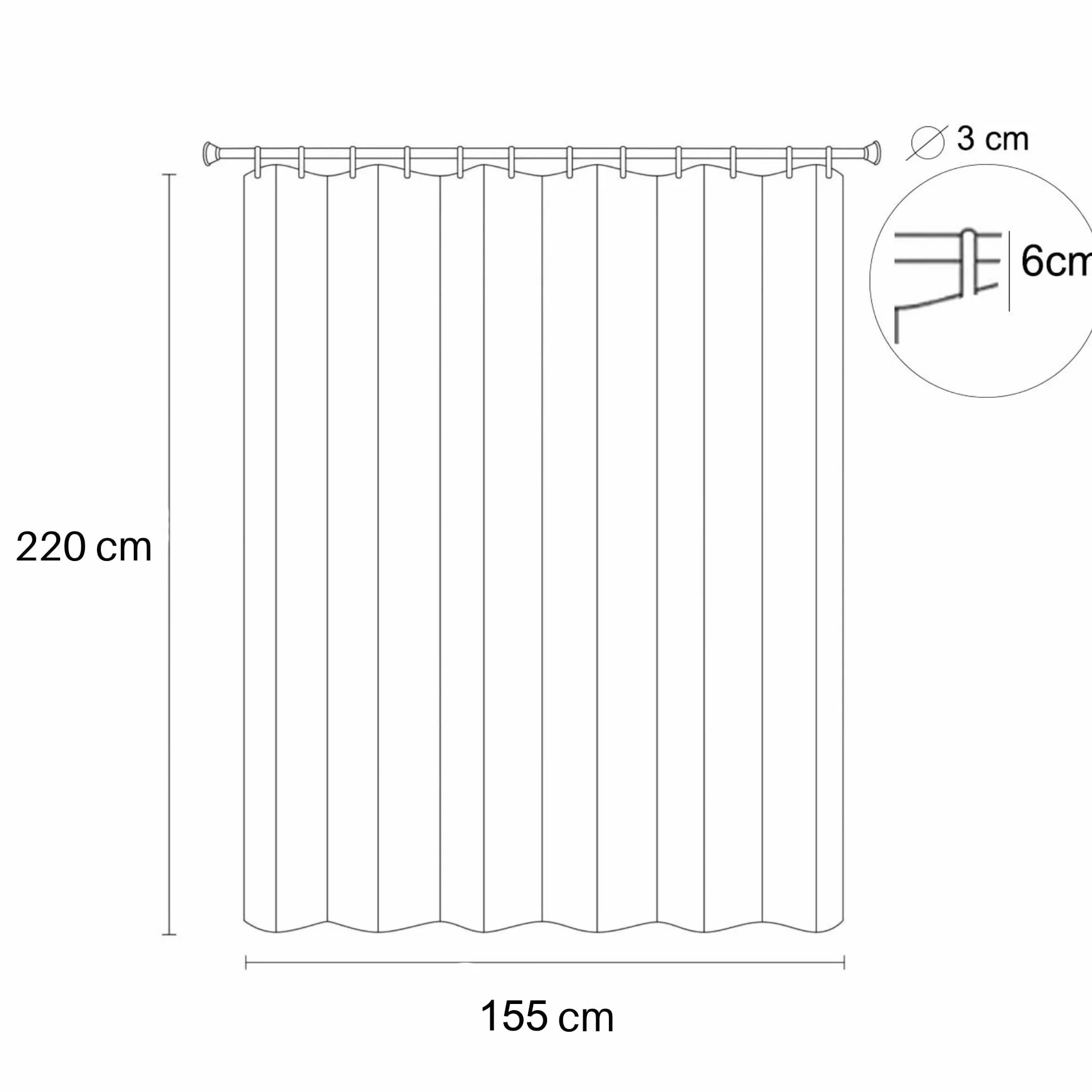 Wodoodporna zasłona zewnętrzna 2x 220 x 155 cm wiatroszczelna ochrona przed promieniowaniem UV do frontu Pergola Cabana ogrodowego (2 panele) szara [129]