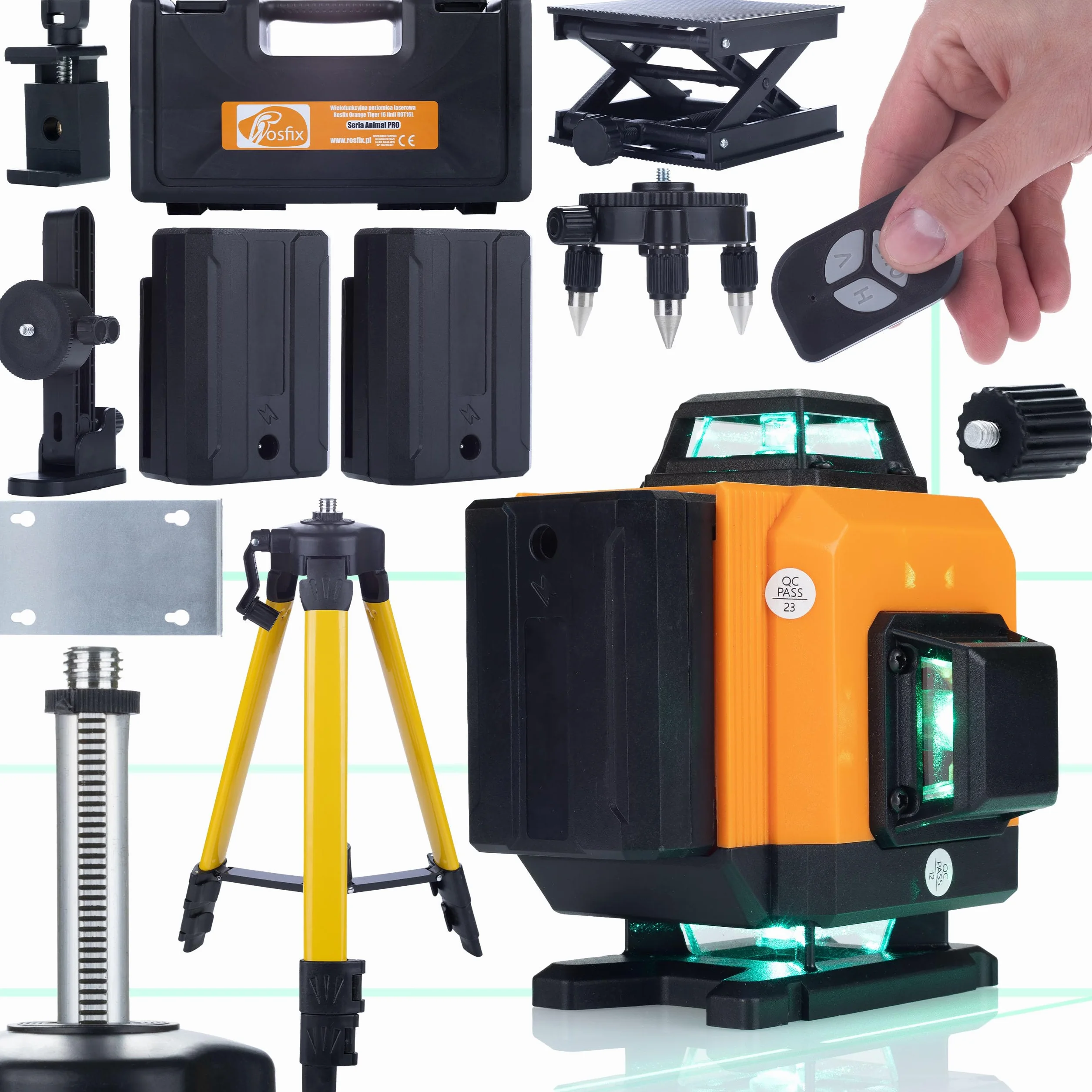 LASER KRZYŻOWY POZIOMICA 360 16L + STATYW TYCZKA
