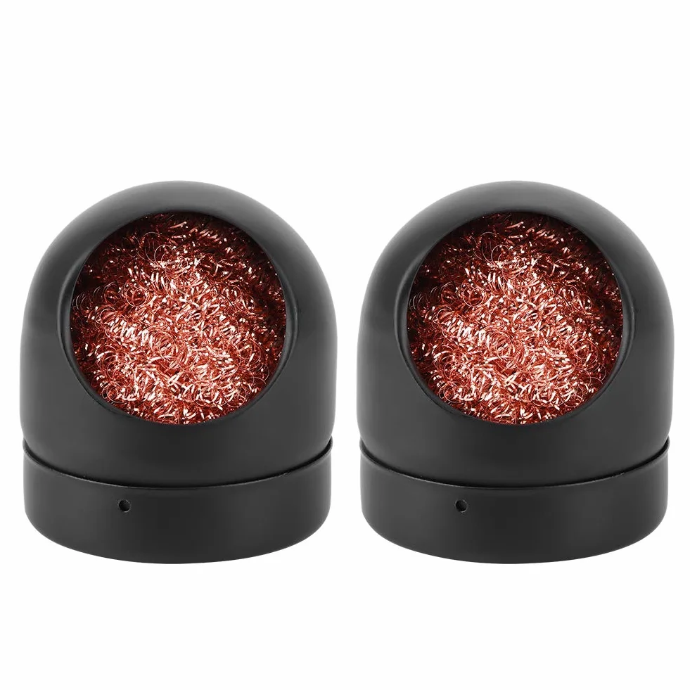 2 x narzędzie do czyszczenia końcówek lutowniczych, drut do czyszczenia końcówek lutowniczych, stal węglowa, okrągłe części lutownicze, do czyszczenia żelaznych końcówek